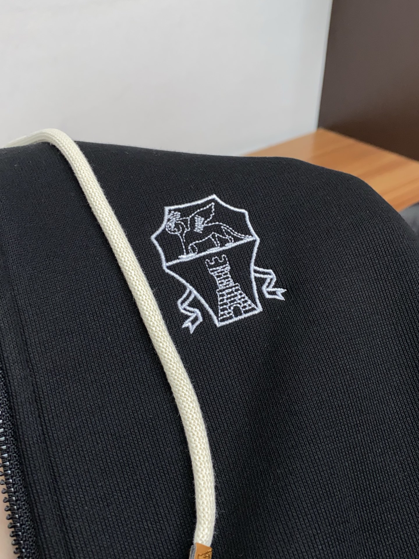 BC 25SS新款针织棉布抽绳加绒拉链卫衣开衫外套卫裤套装，男士经典红蓝标识刺绣运动休闲套装！贸易公司渠