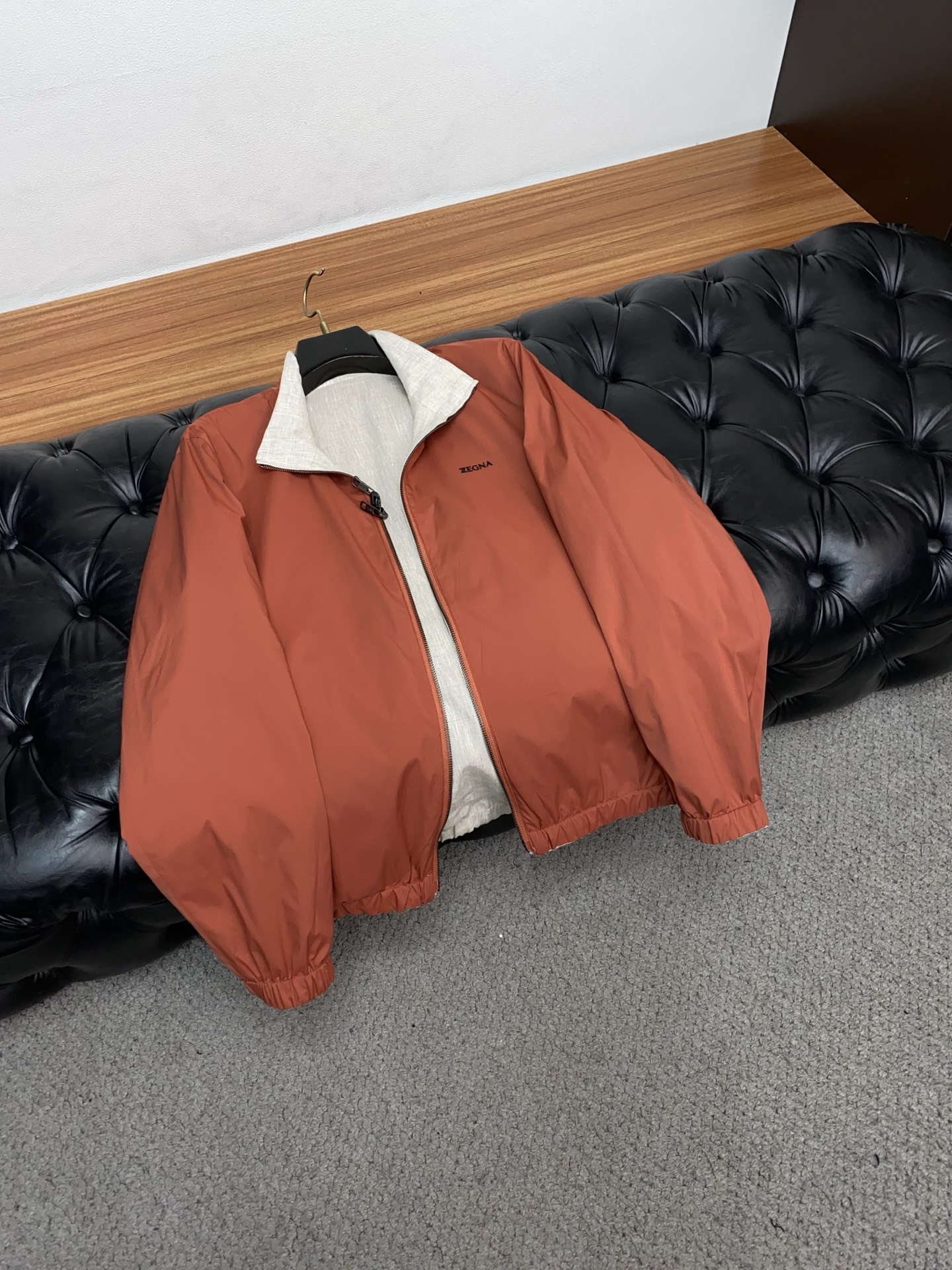 杰尼亚 2025秋冬新款双面夹克外套 原版1:1订制五金配件全进口原版定制 欢迎专柜对比 绝对的高品质 