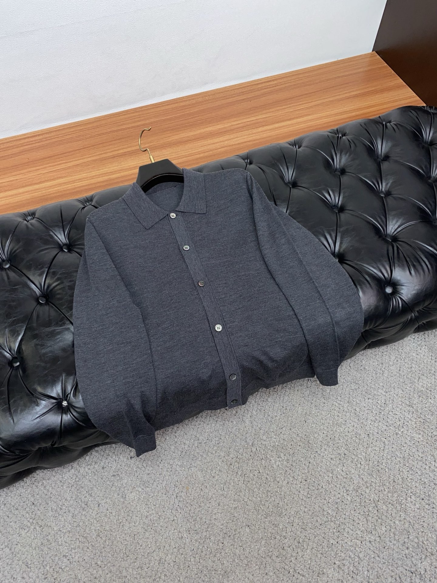 杰尼亚 25秋冬高品质 百分百绵羊毛翻领毛衣精品棉羊毛专柜同步系列毛衣 男款高端定制臻品系列 隶属品牌高