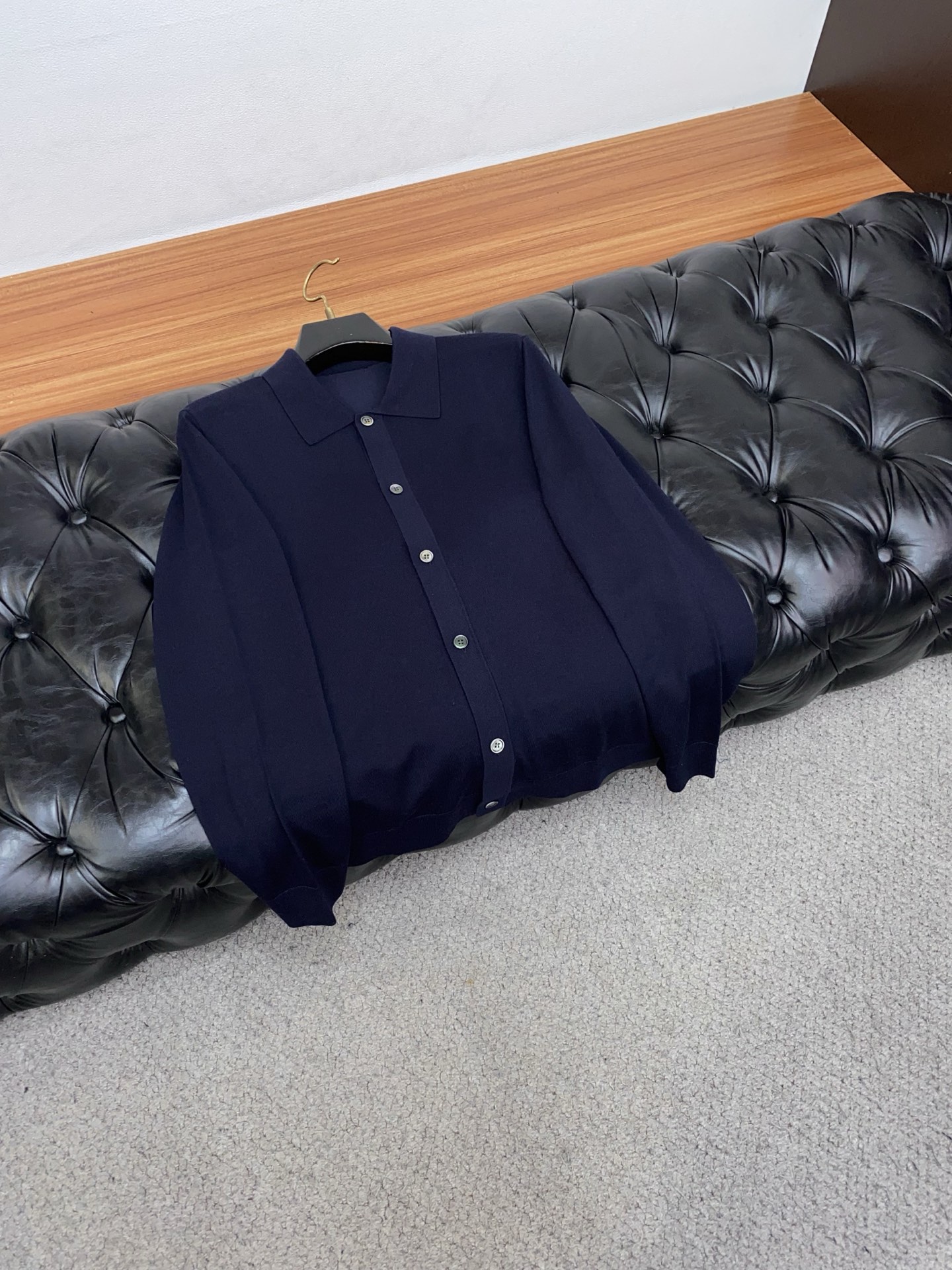 杰尼亚 25秋冬高品质 百分百绵羊毛翻领毛衣精品棉羊毛专柜同步系列毛衣 男款高端定制臻品系列 隶属品牌高