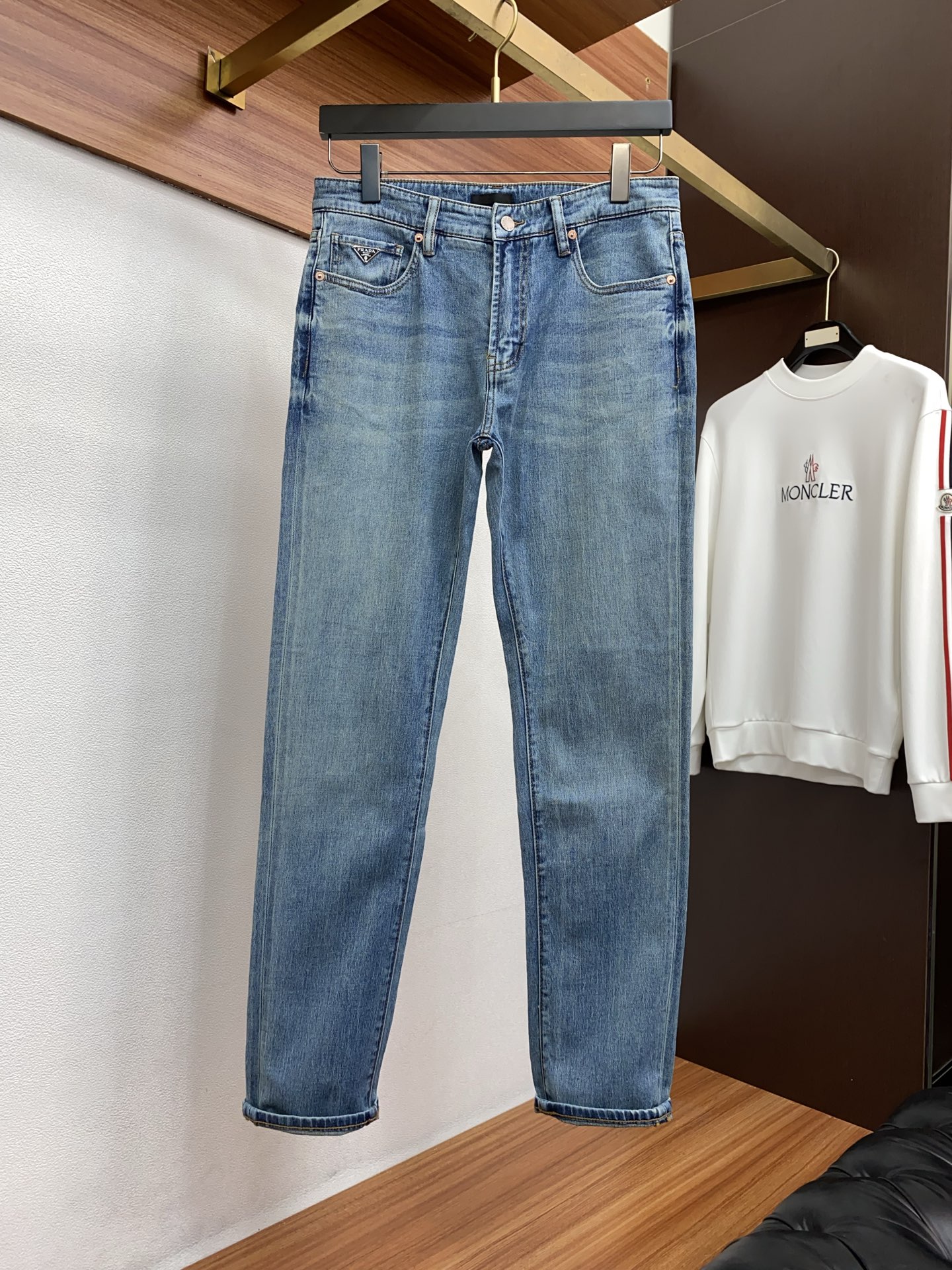 1v 路易威登 2026ss春夏新款修身小直筒牛仔裤 完美洗水工艺 定制顶级五金logo 独家定制微弹面