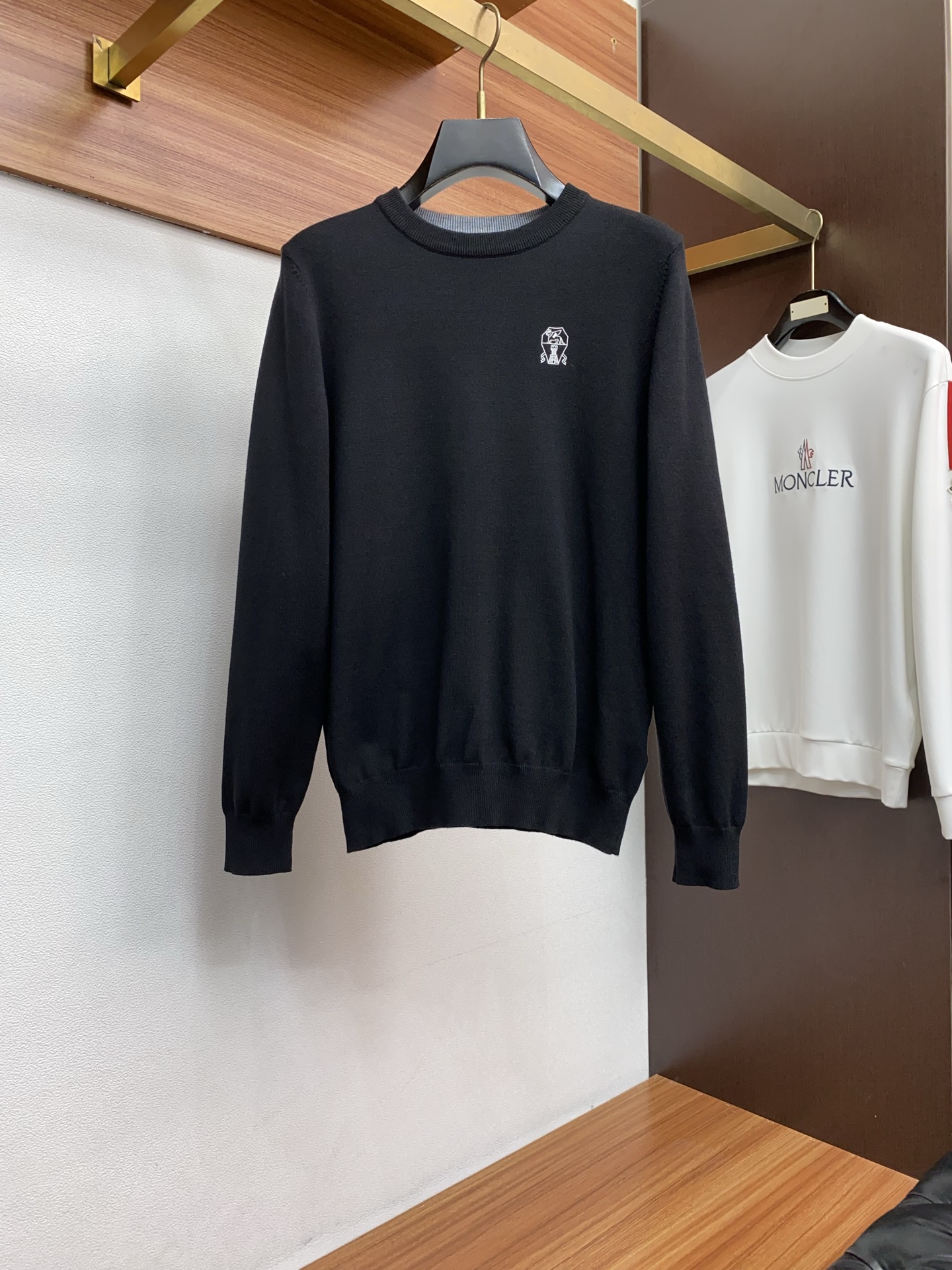 BC 男士高端简约圆领毛衣 ，香港洋行渠道货，纯正血统品质，25年秋冬 新款，经典王牌系列！高端奢华且白