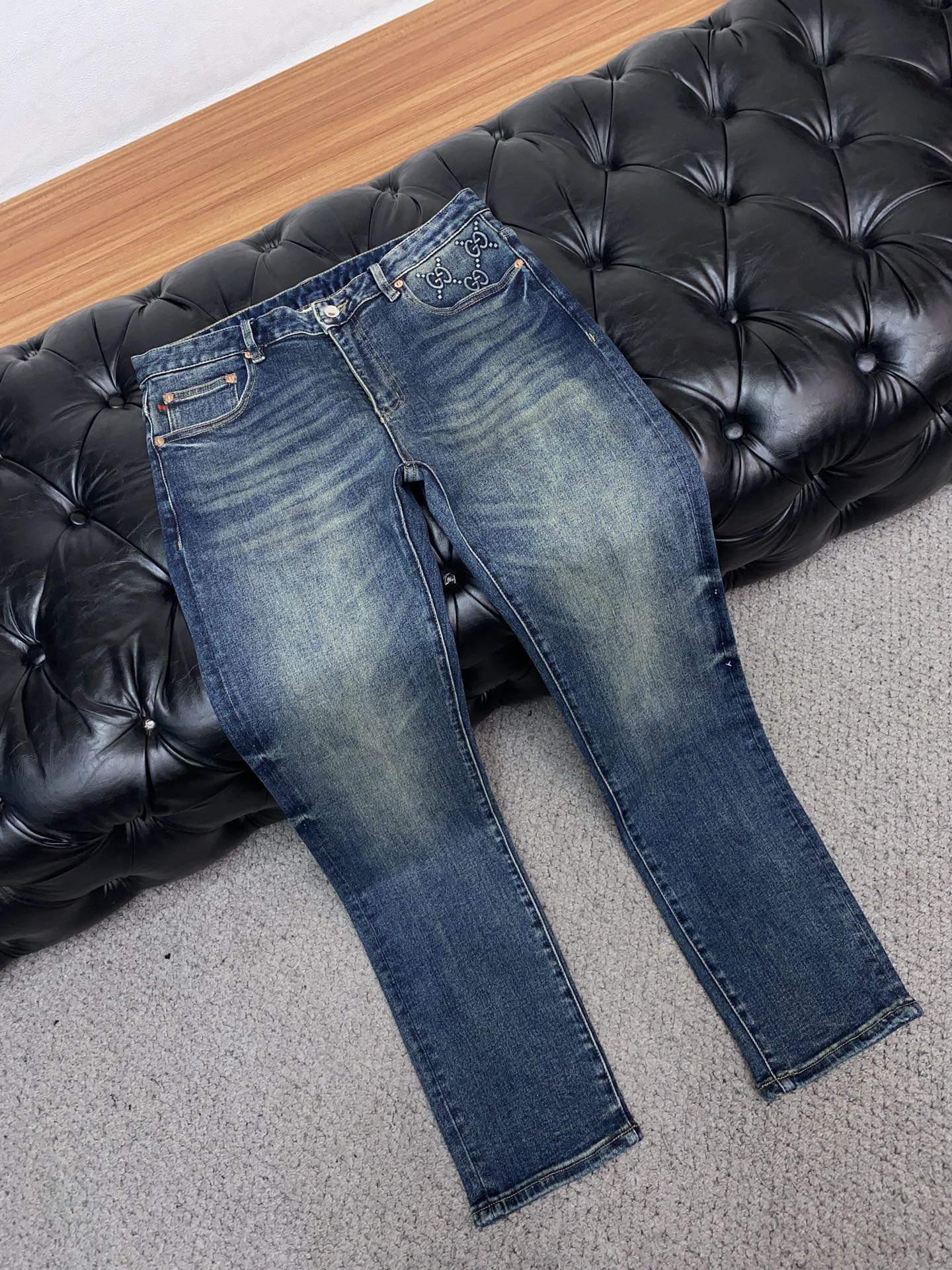 古奇 2025SS秋冬 新品 原单男士修身牛仔休闲裤 纯血统品 G柜7000+ 每季必出的类型，无需质疑