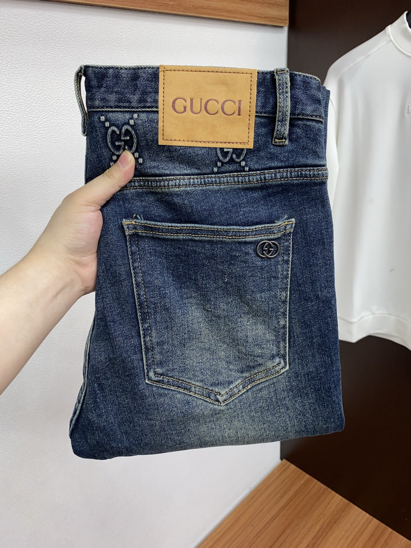 古奇 2025SS秋冬 新品 原单男士修身牛仔休闲裤 纯血统品 G柜7000+ 每季必出的类型，无需质疑