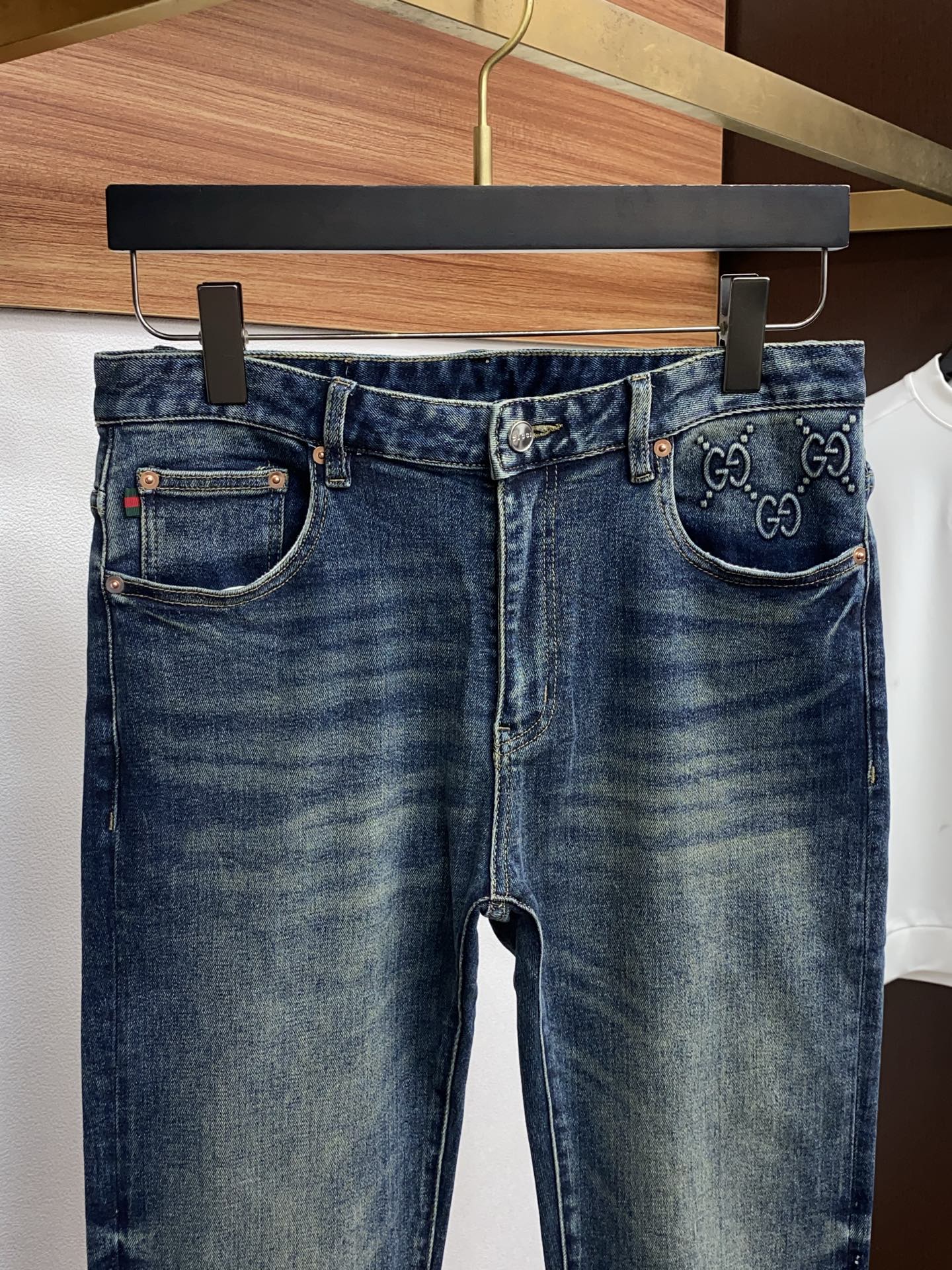 古奇 2025SS秋冬 新品 原单男士修身牛仔休闲裤 纯血统品 G柜7000+ 每季必出的类型，无需质疑