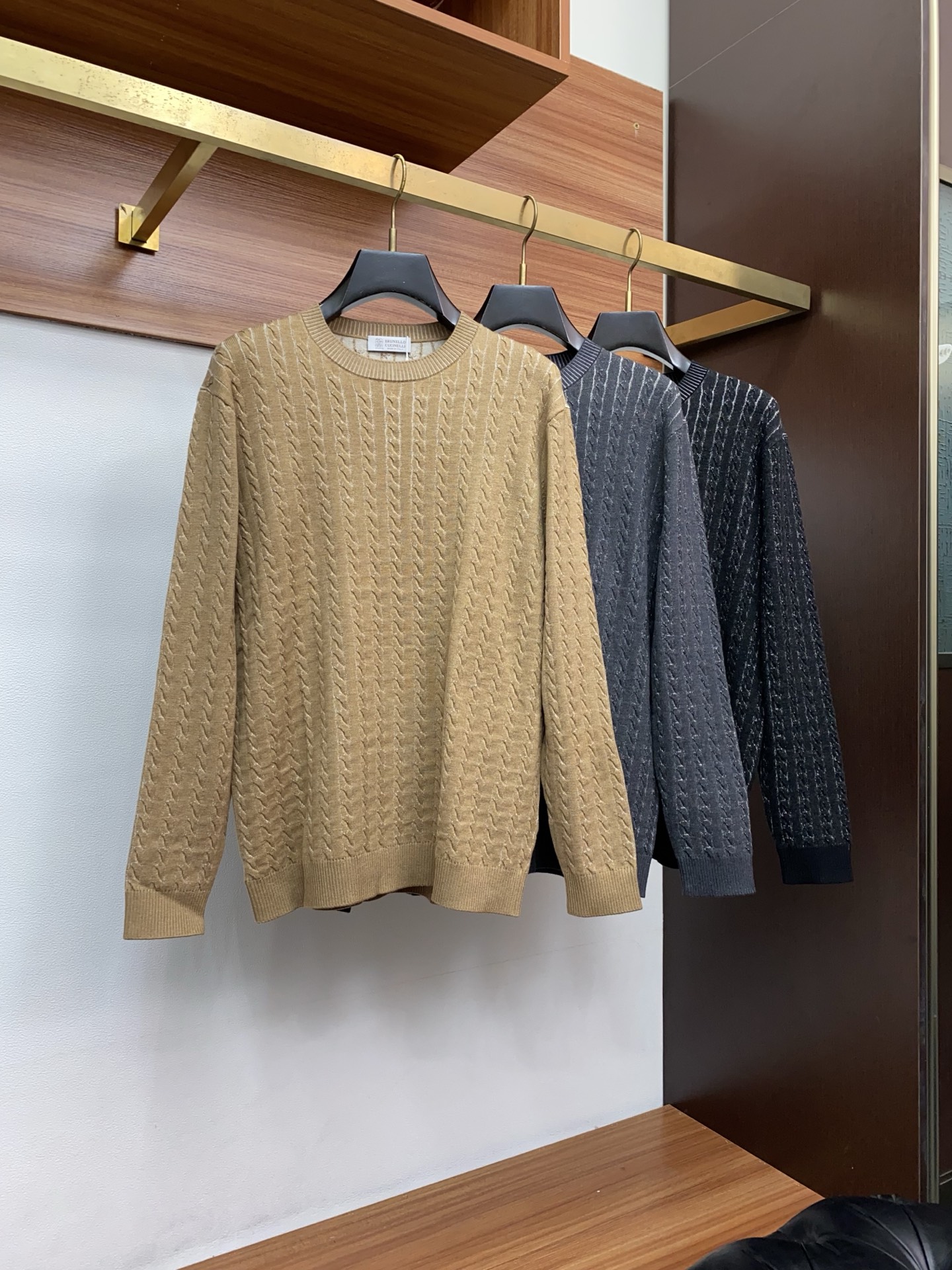 BC 25秋冬打底圆领毛衣精品羊毛混纺毛衫 男款高端定制臻品系列 隶属品牌高端主线 专利顶级纱线混纺 以