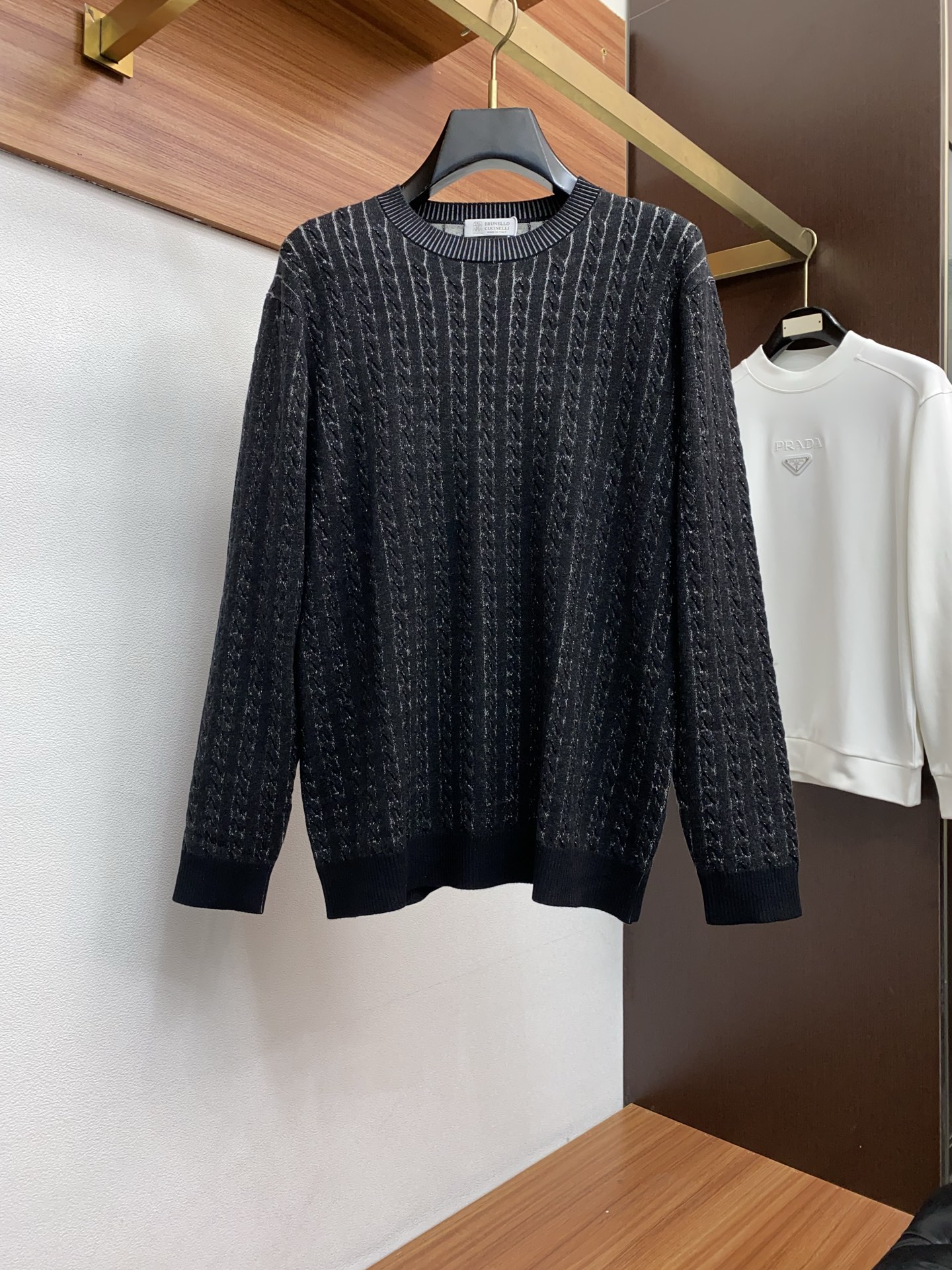 BC 25秋冬打底圆领毛衣精品羊毛混纺毛衫 男款高端定制臻品系列 隶属品牌高端主线 专利顶级纱线混纺 以