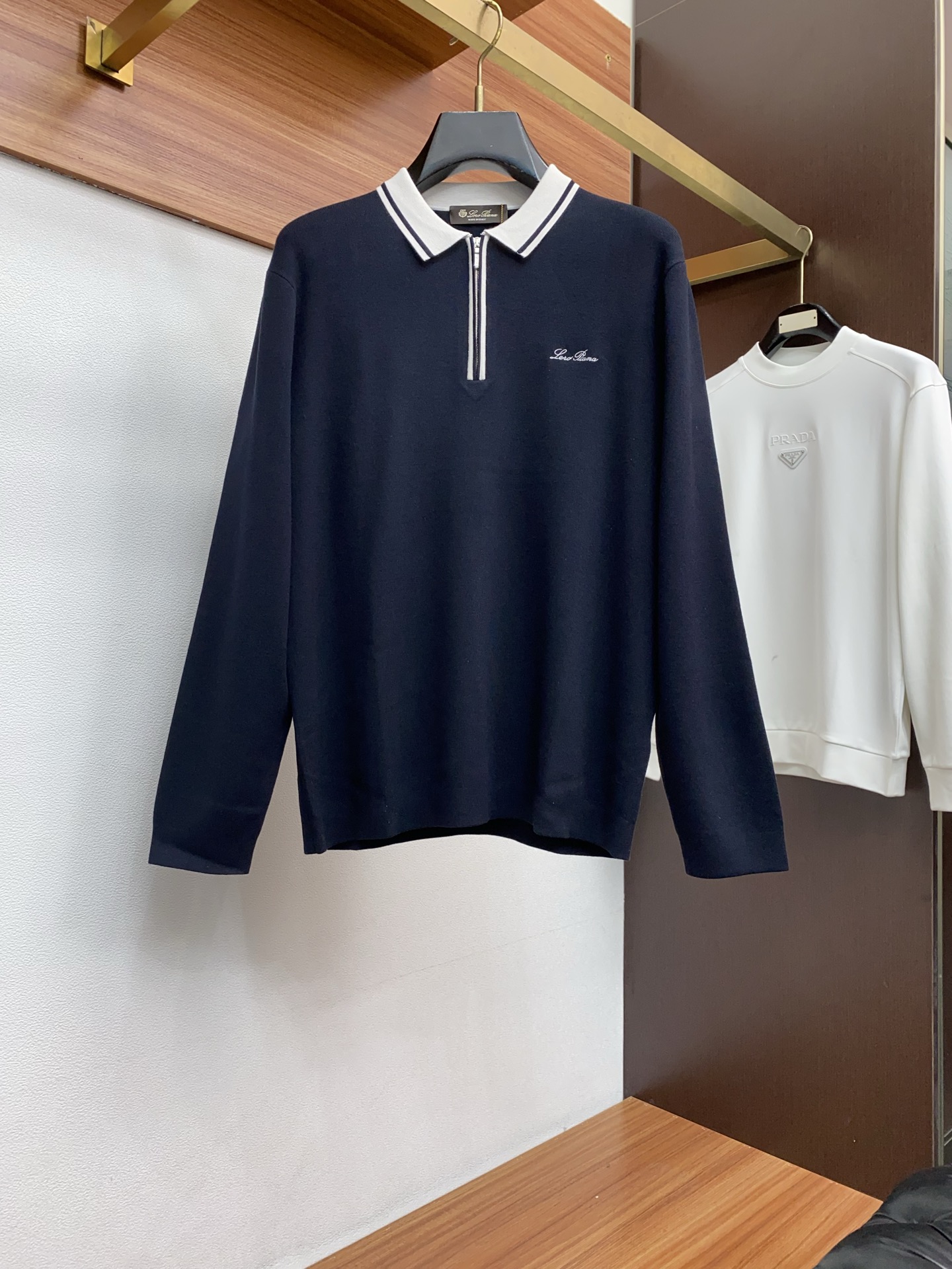 lP🆕 诺悠翩雅 25秋冬商务翻领领毛衣精品羊毛混纺毛衫 男款高端定制臻品系列 隶属品牌高端主线 专利顶