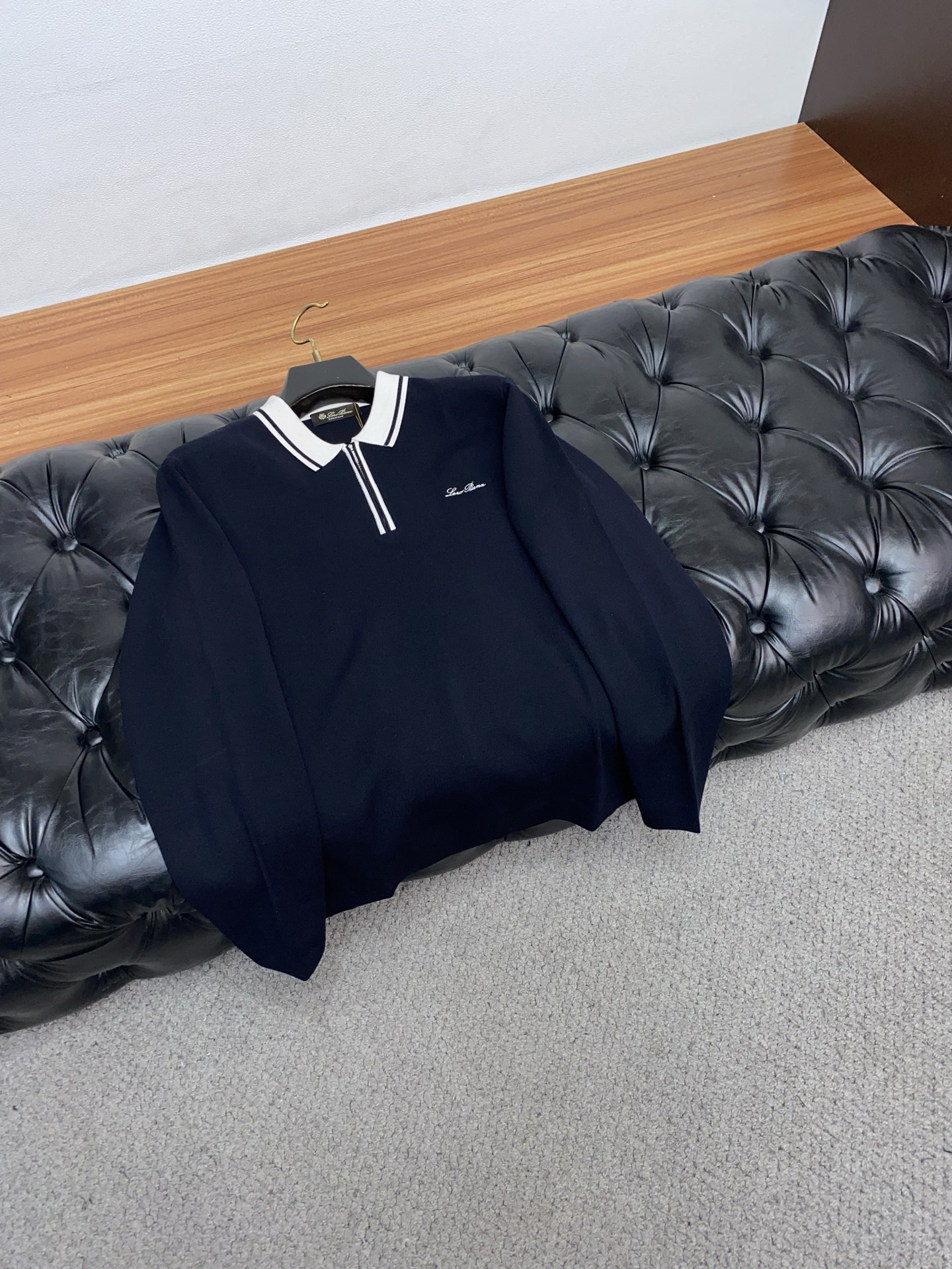 lP🆕 诺悠翩雅 25秋冬商务翻领领毛衣精品羊毛混纺毛衫 男款高端定制臻品系列 隶属品牌高端主线 专利顶