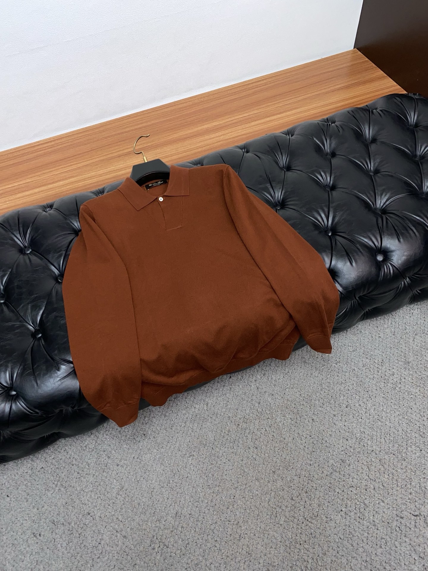 lP🆕 诺悠翩雅 25秋冬商务翻领领毛衣精品羊毛混纺毛衫 男款高端定制臻品系列 隶属品牌高端主线 专利顶