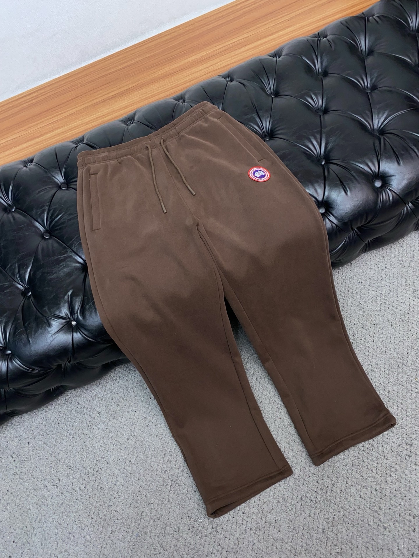 大鹅 25S秋冬男新款工艺休闲裤.定制纯棉加绒裤！经典！！！高端纯棉复合高级不倒绒面料打造.贴身质地柔软