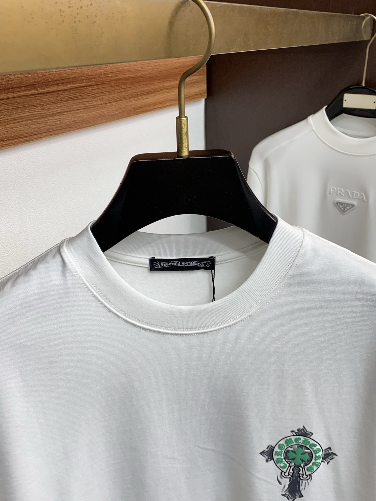 。🩵🌟 克罗心 26SS春夏新款 纯棉质圆领短袖 男士基础款纯白专柜短袖T恤衫！贸易公司渠道稀出，同步官