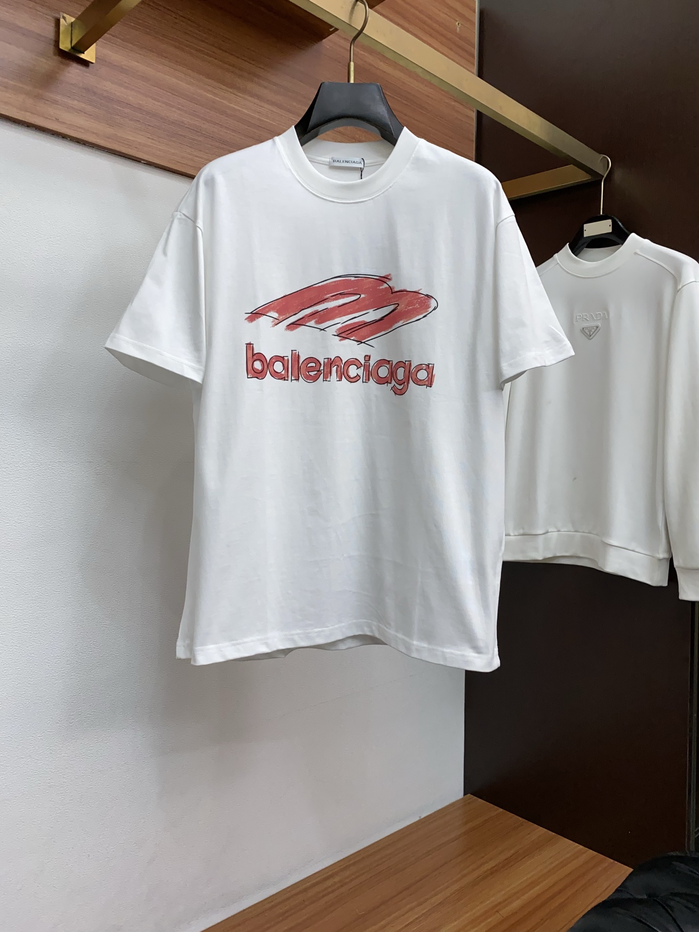 。🩵 巴黎世家 26SS春夏新款 纯棉质圆领短袖 男士基础款纯白专柜短袖T恤衫！贸易公司渠道稀出，同步官