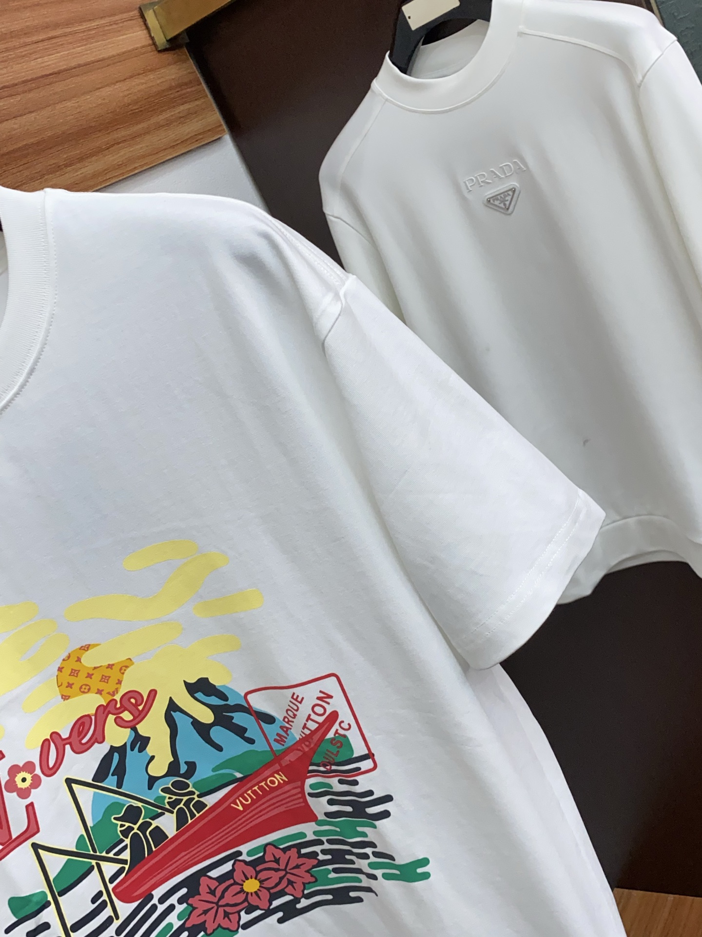 。🩵 1v路易威登 26SS春夏新款 纯棉质圆领短袖 男士基础款纯白专柜短袖T恤衫！贸易公司渠道稀出，同