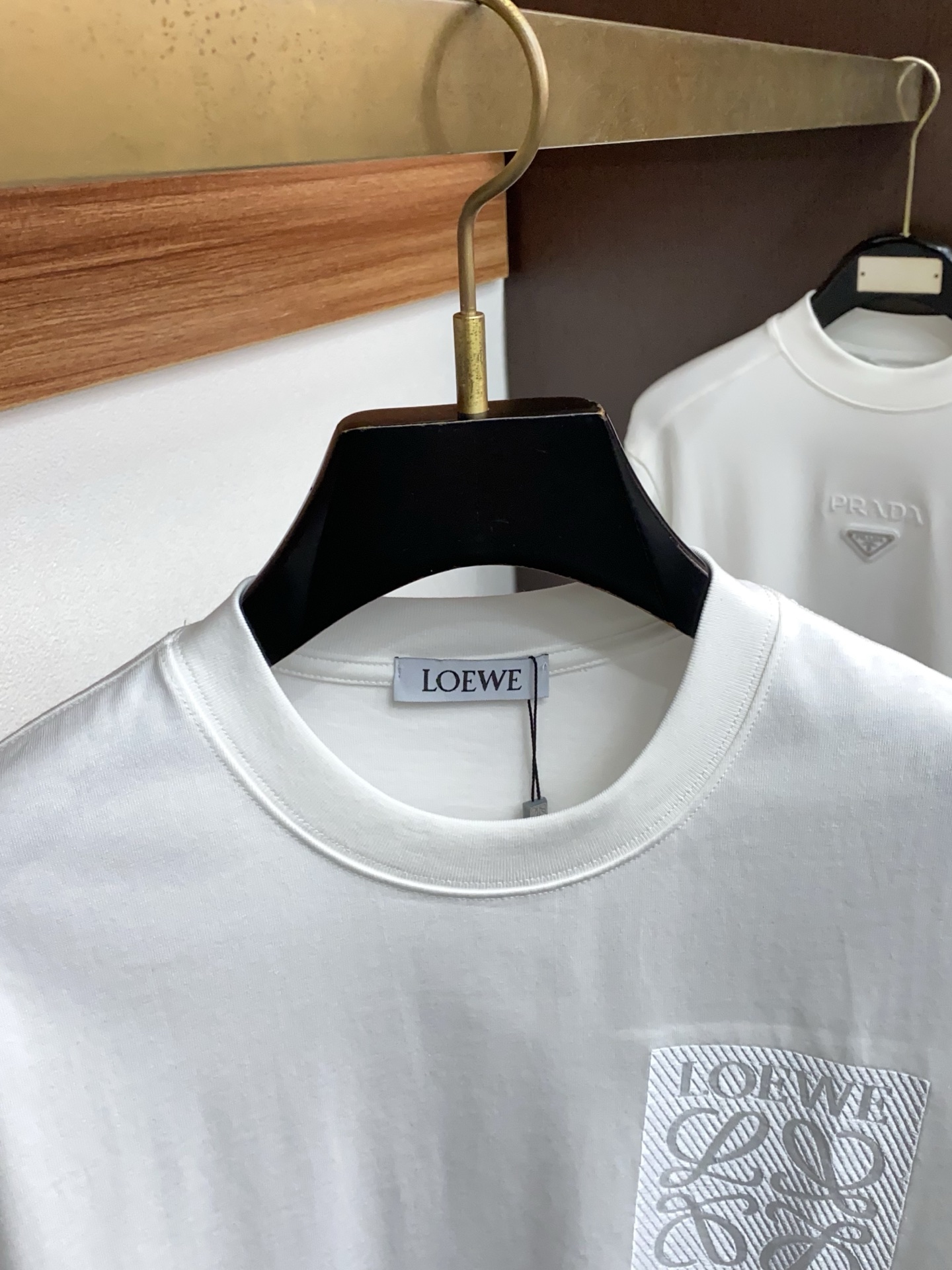 罗意威 26SS春夏新款 纯棉质圆领短袖 男士基础款纯白专柜短袖T恤衫！贸易公司渠道稀出，同步官网发售！