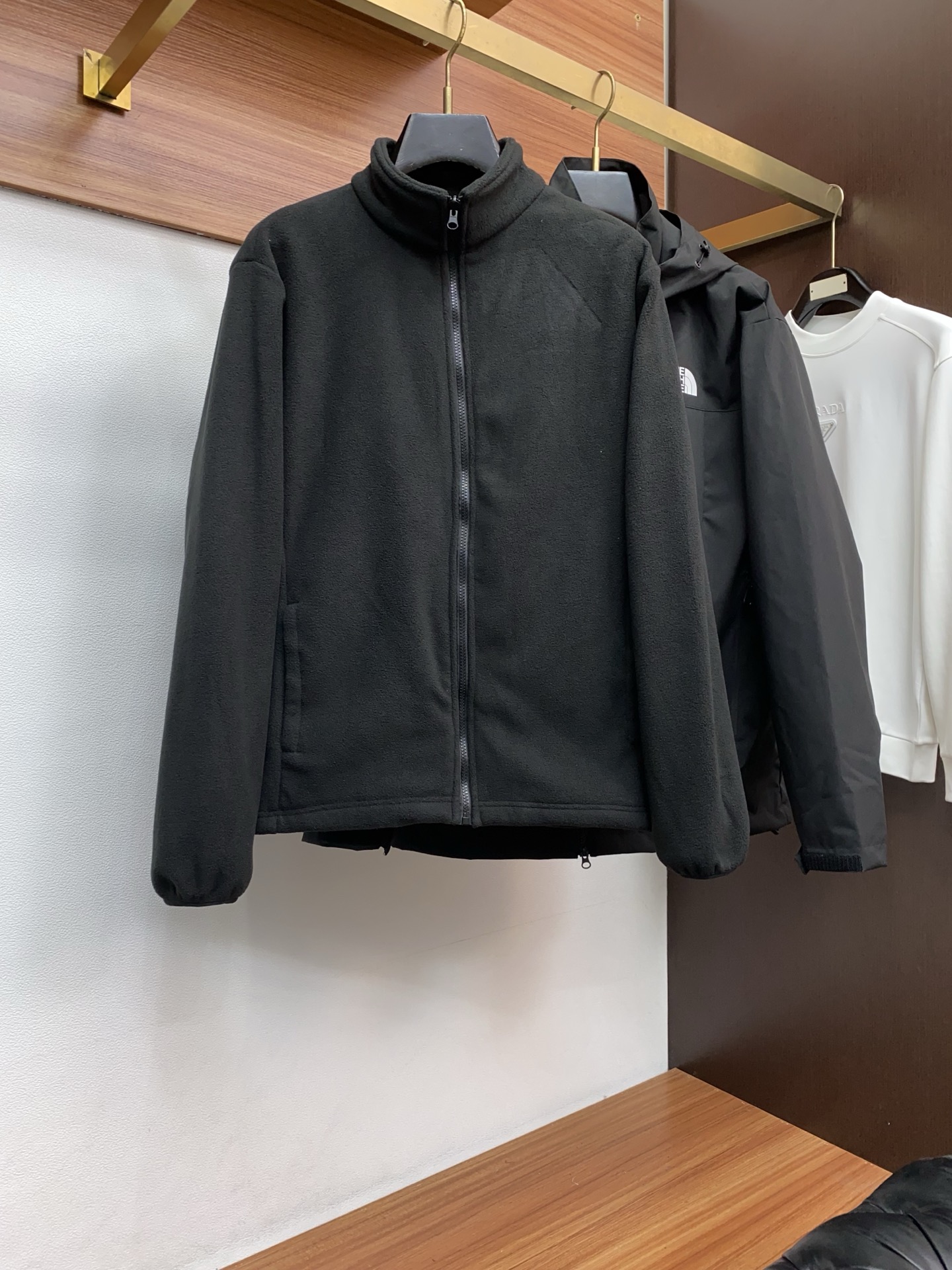 TheNorthFace北面冲锋衣2合1两件套户外徒步防风防水透汽外套+棉外套很推荐的一款户外冲锋衣版型