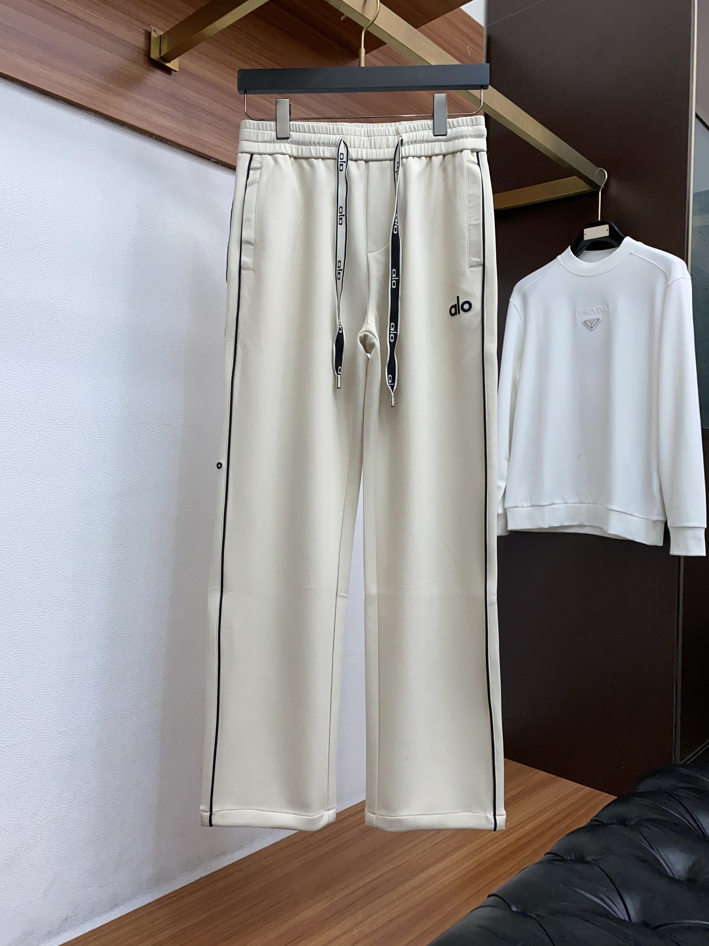 알로 남성 드로스트링 캐주얼 바지 50719 이미지 2