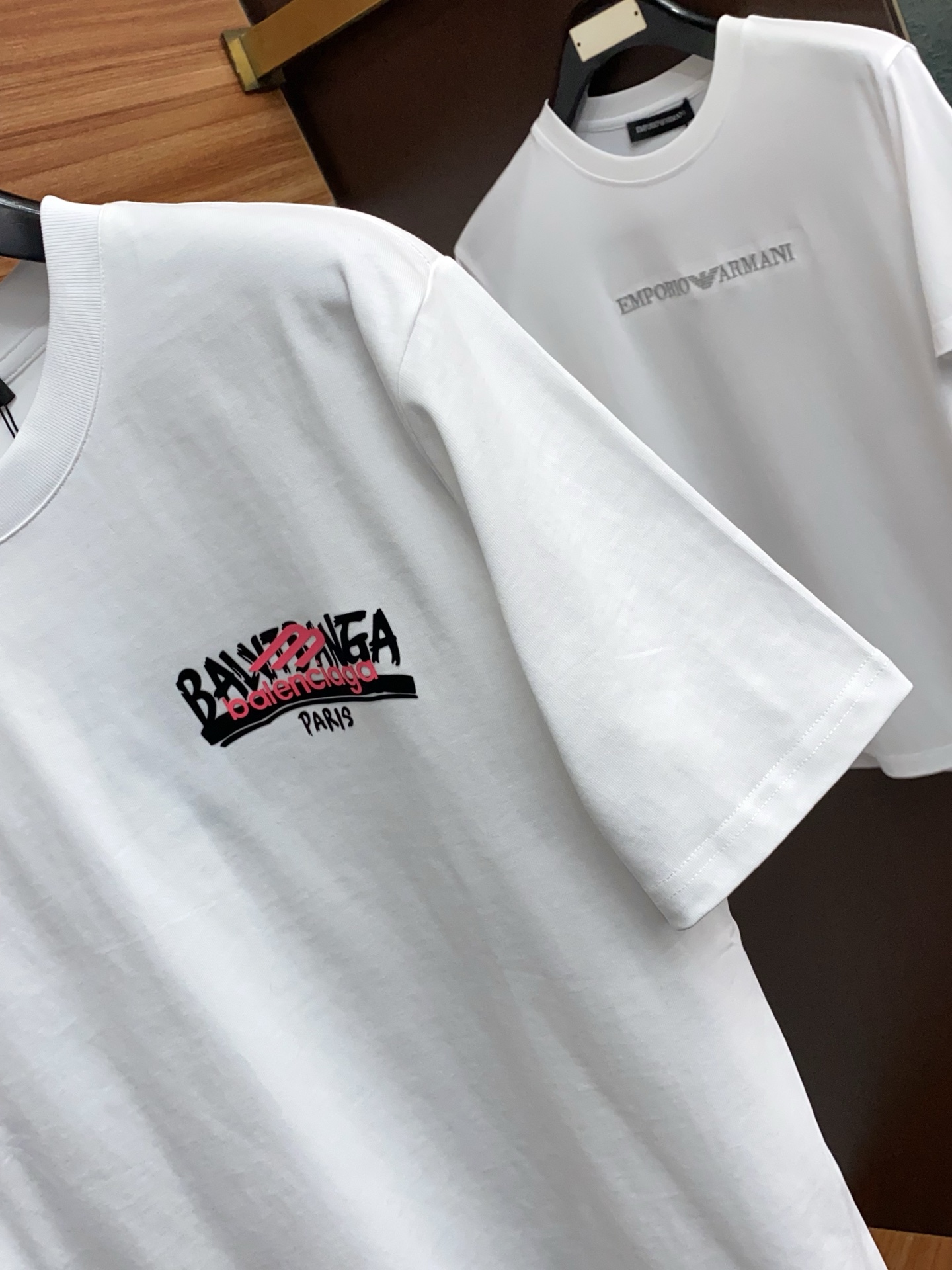 巴黎世家 26SS春夏新款 纯棉质圆领短袖 男士基础款纯白专柜短袖T恤衫！贸易公司渠道稀出，同步官网发售