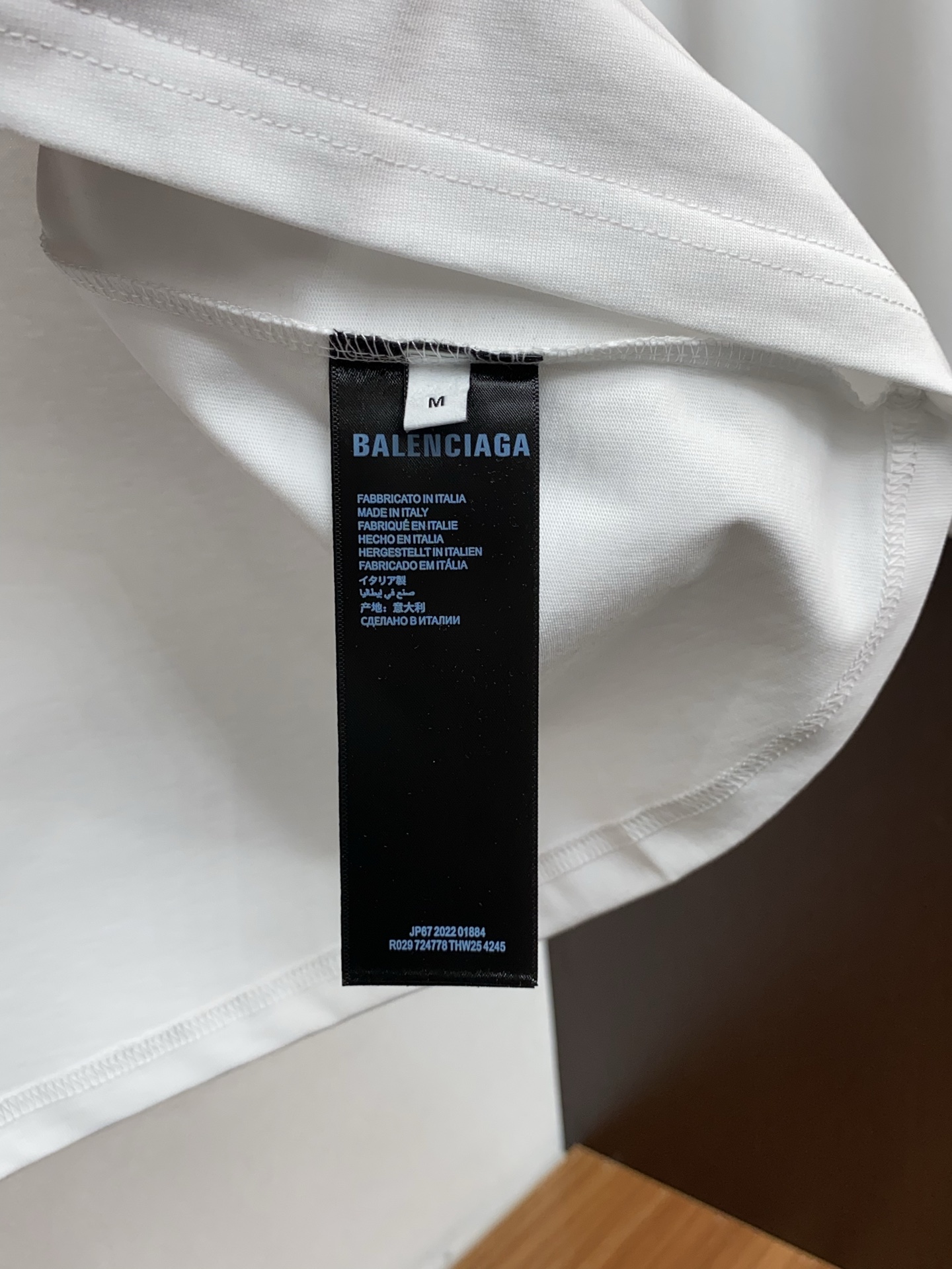 巴黎世家 26SS春夏新款 纯棉质圆领短袖 男士基础款纯白专柜短袖T恤衫！贸易公司渠道稀出，同步官网发售