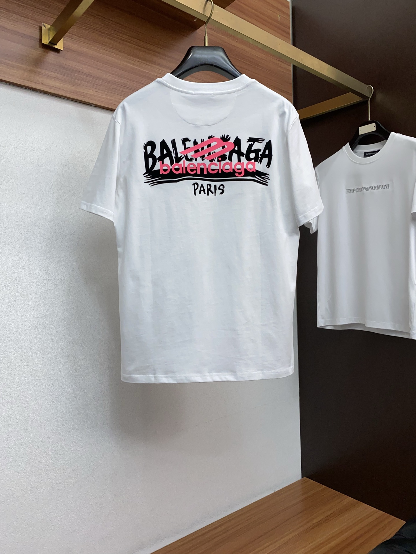 巴黎世家 26SS春夏新款 纯棉质圆领短袖 男士基础款纯白专柜短袖T恤衫！贸易公司渠道稀出，同步官网发售