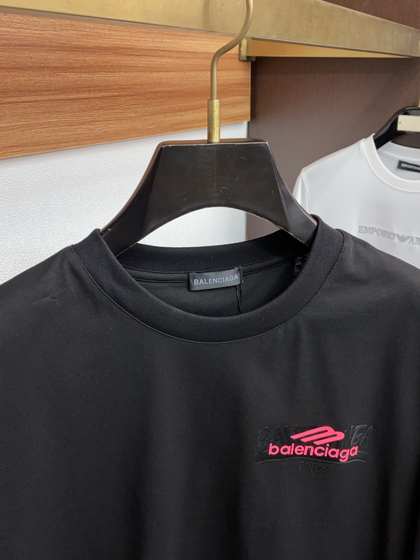 巴黎世家 26SS春夏新款 纯棉质圆领短袖 男士基础款纯白专柜短袖T恤衫！贸易公司渠道稀出，同步官网发售