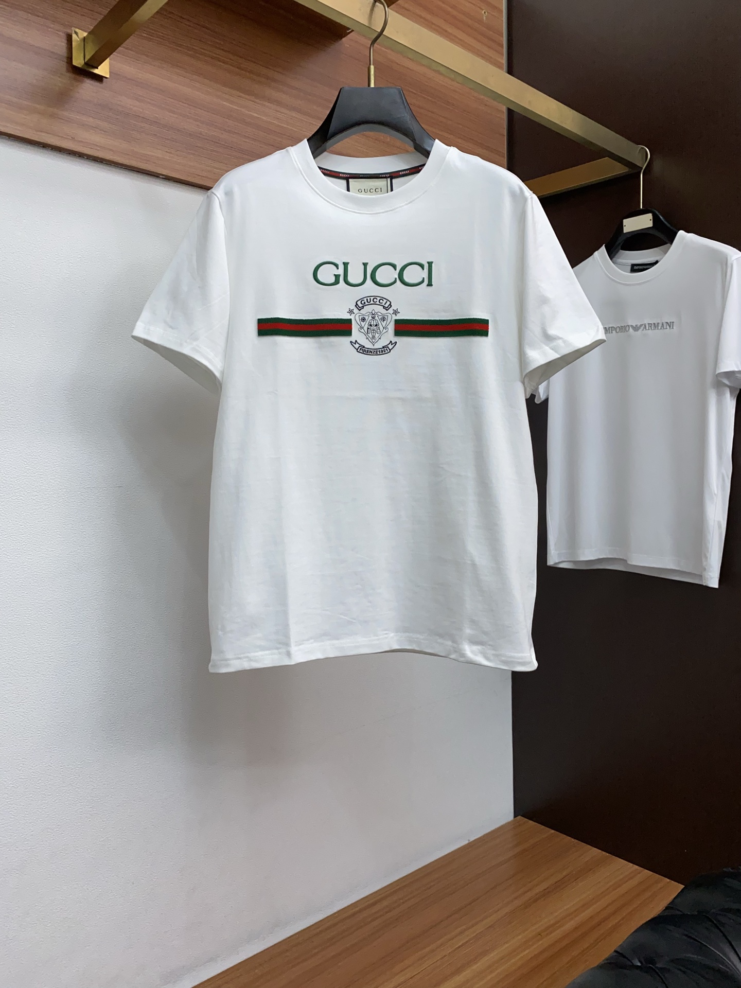 구찌 2026SS 자수 코튼 라운드넥 반팔 티셔츠 남성 1553 Gucci T Shirt