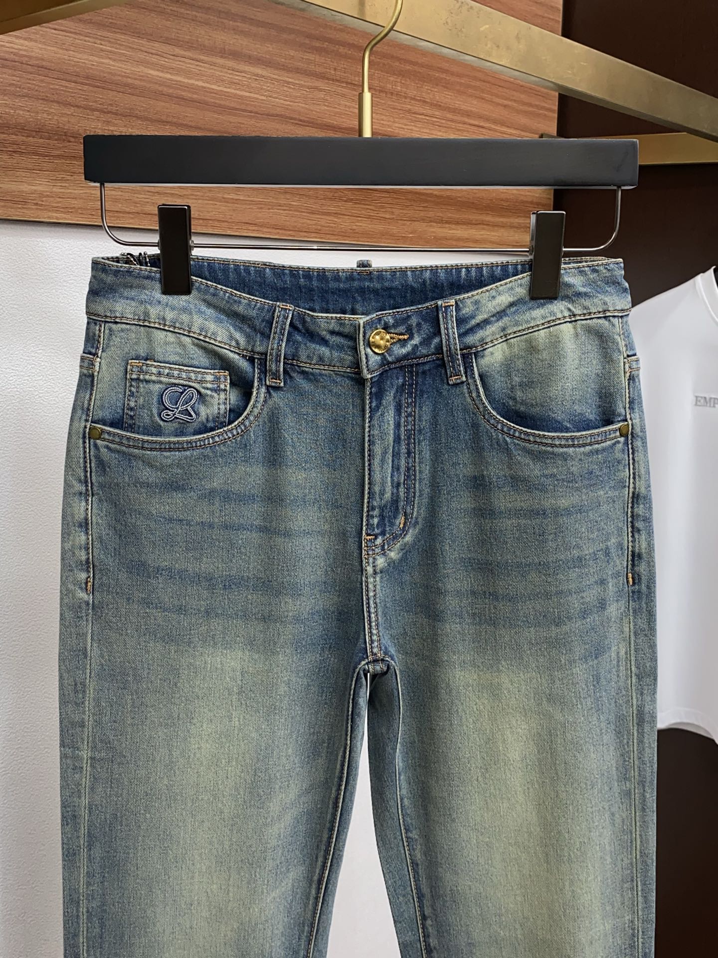 罗意威 高端定制、2026早春最新款牛仔裤 柜台同步发售 原版定制复刻 客供五金辅料 原单品质 进口牛仔