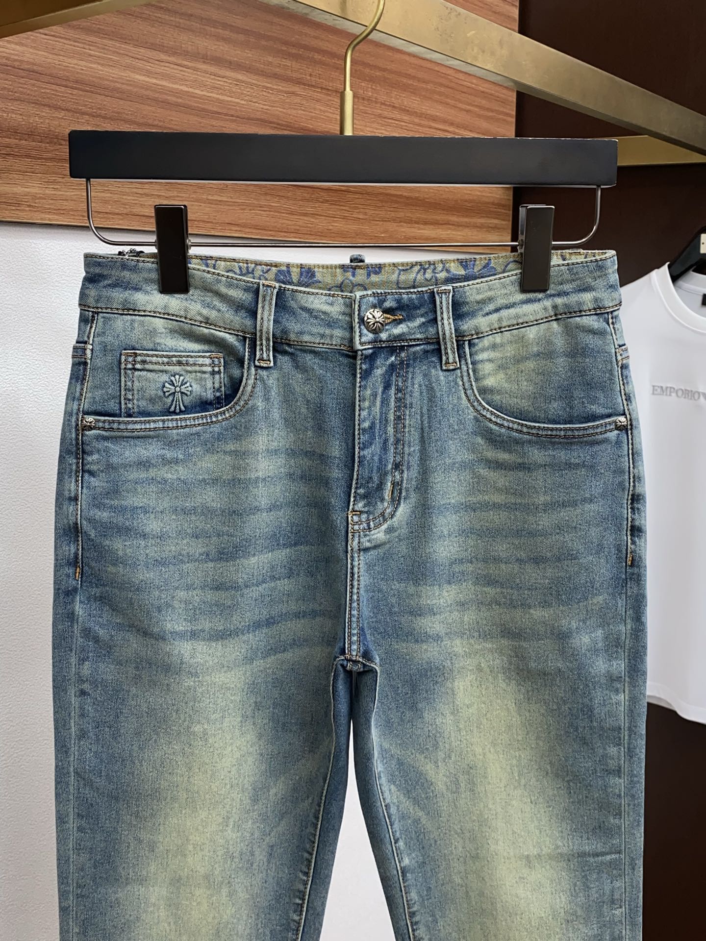 克罗心 高端定制、2026早春最新款牛仔裤 柜台同步发售 原版定制复刻 客供五金辅料 原单品质 进口牛仔