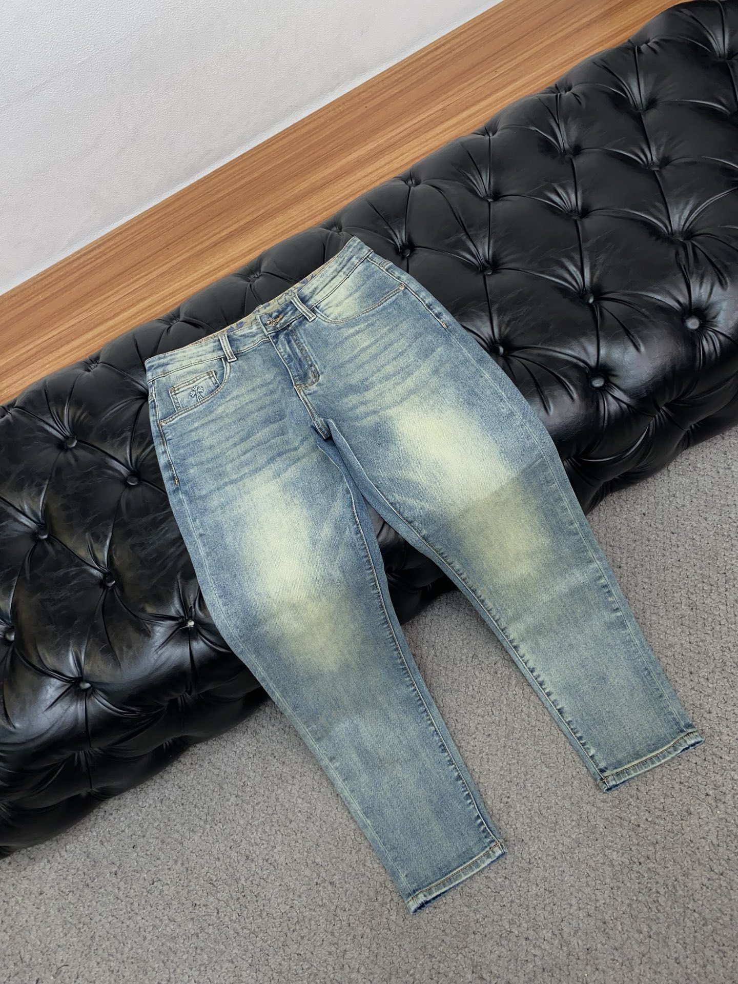 克罗心 高端定制、2026早春最新款牛仔裤 柜台同步发售 原版定制复刻 客供五金辅料 原单品质 进口牛仔