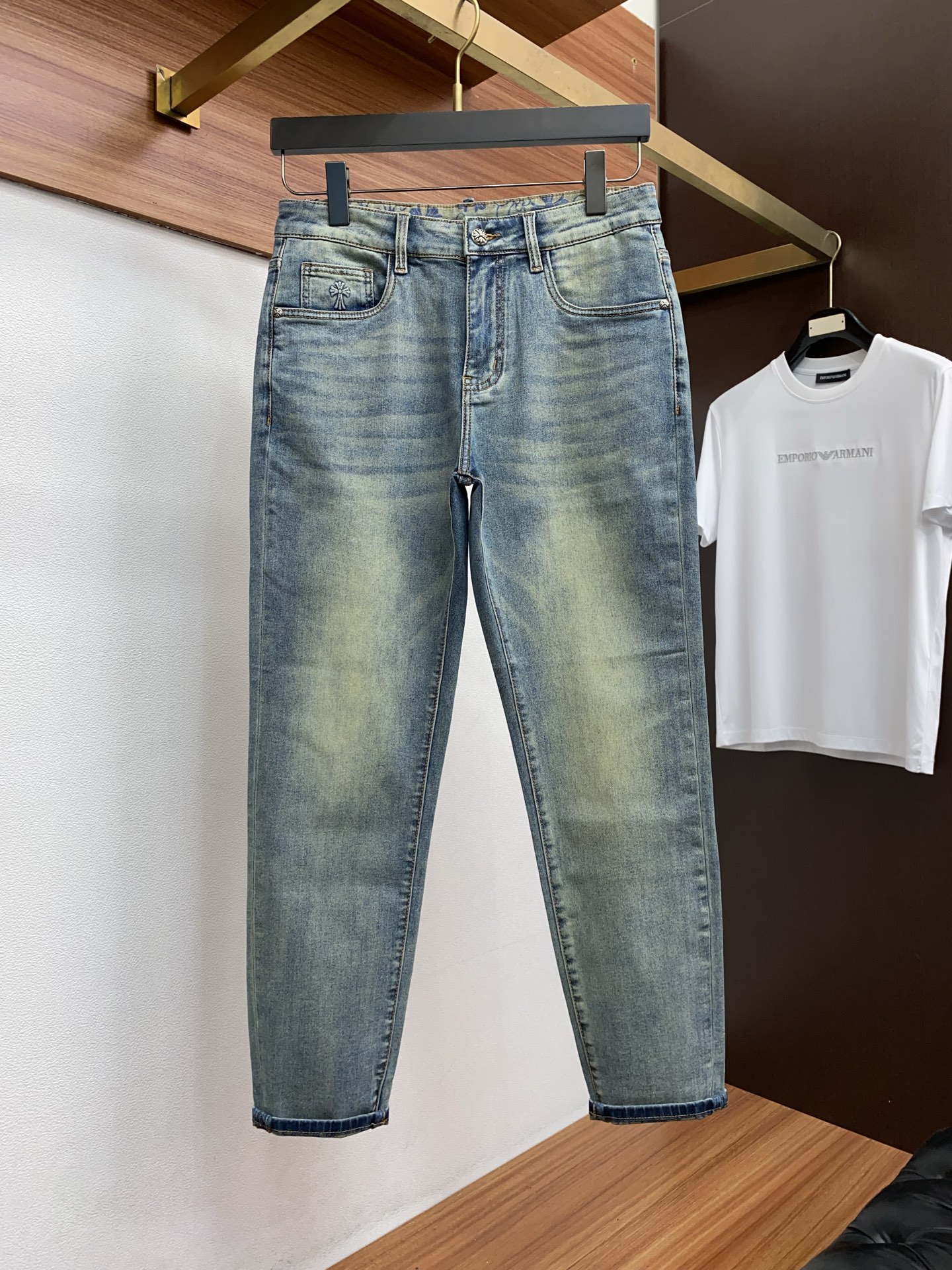 克罗心 高端定制、2026早春最新款牛仔裤 柜台同步发售 原版定制复刻 客供五金辅料 原单品质 进口牛仔