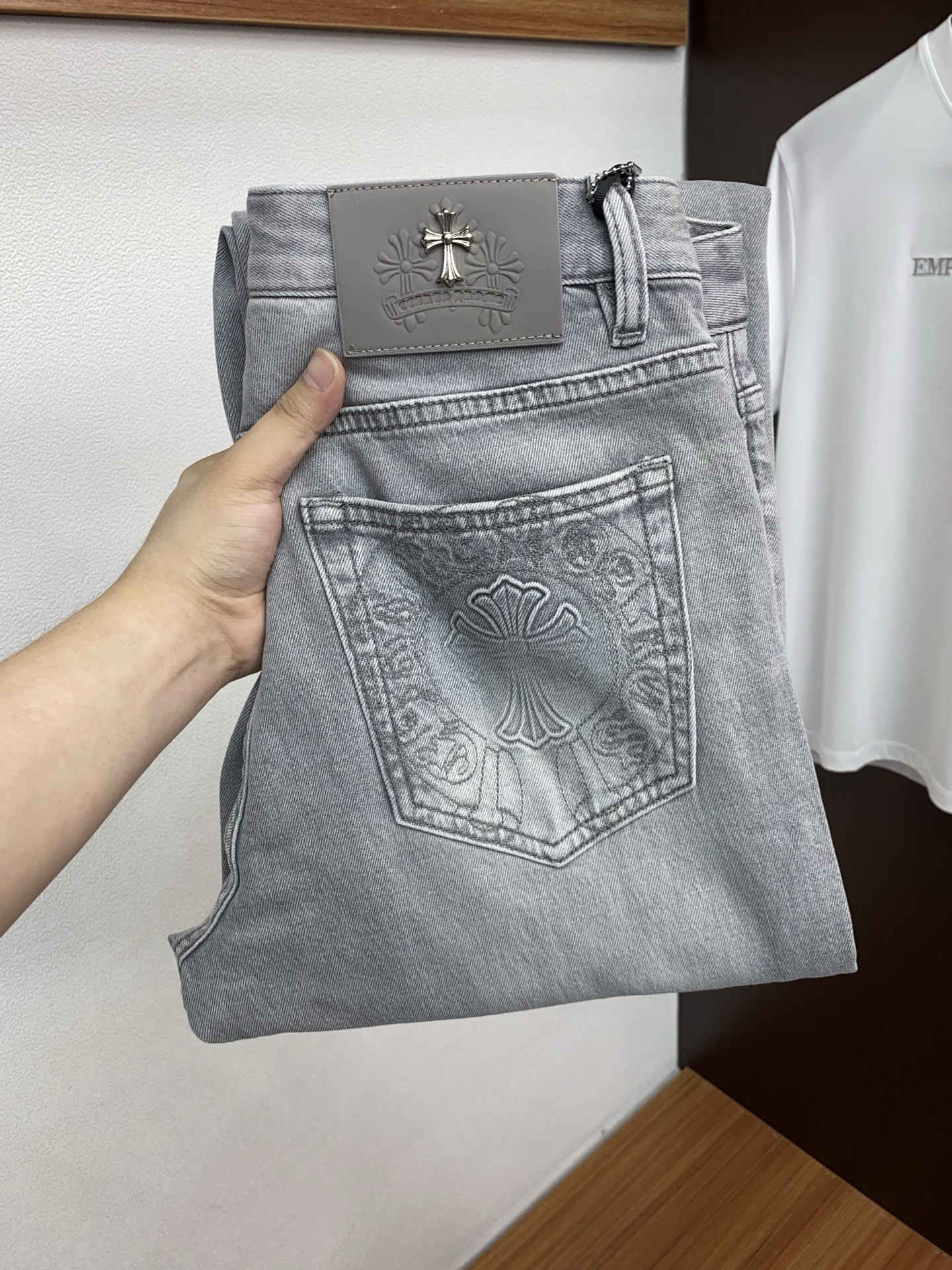 🌾 克罗心 高端定制、2026早春最新款牛仔裤 柜台同步发售 原版定制复刻 客供五金辅料 原单品质 进口