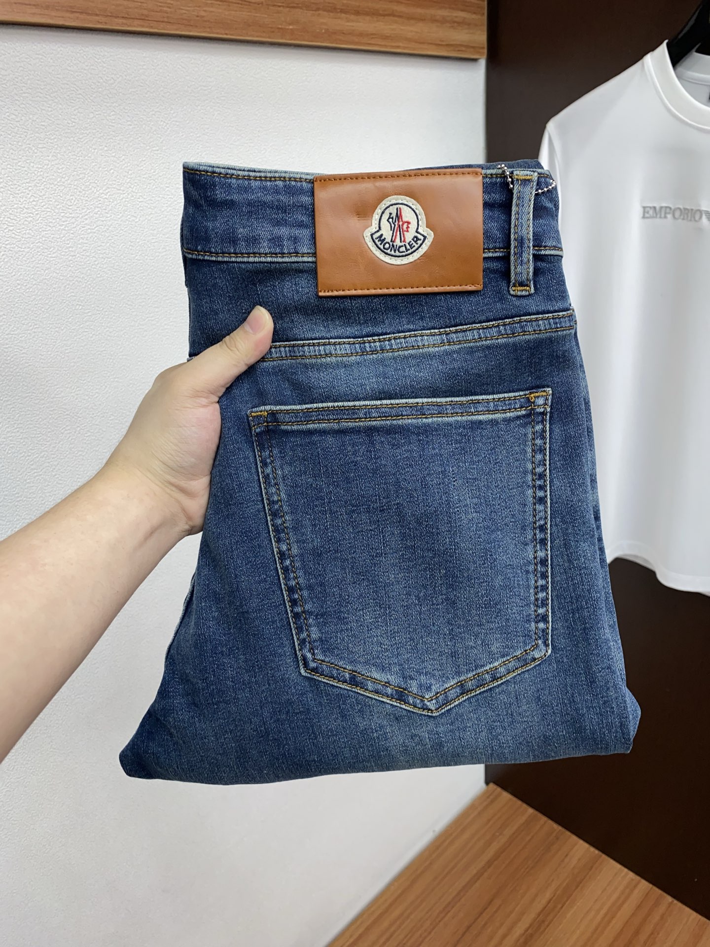 蒙口 26春夏 新品 原单男士修身牛仔休闲裤 纯血统品 G柜7000+ 每季必出的类型，无需质疑的热卖王