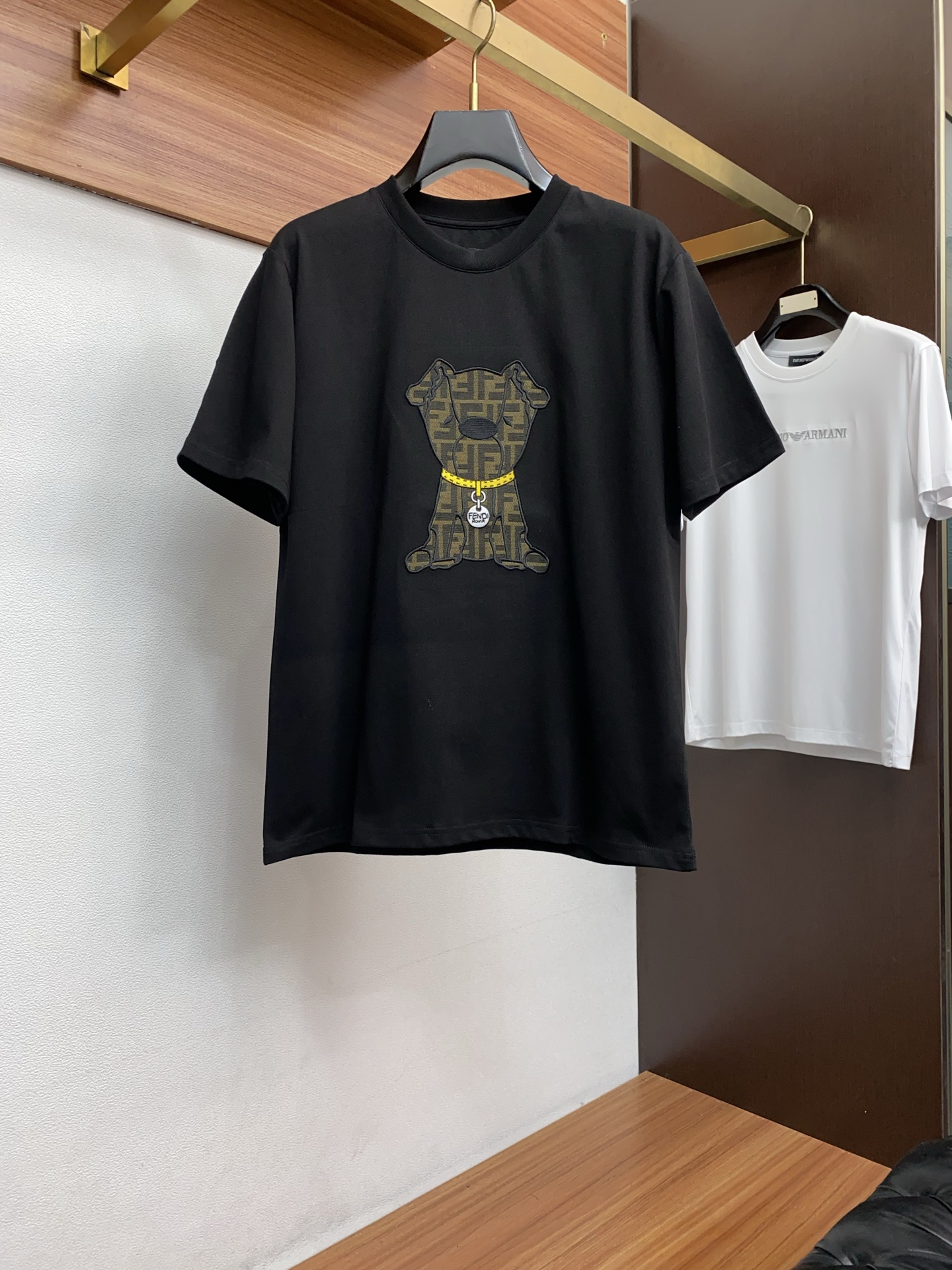 芬迪 26SS春夏新款 纯棉质圆领短袖 男士基础款纯白专柜短袖T恤衫！贸易公司渠道稀出，同步官网发售！基