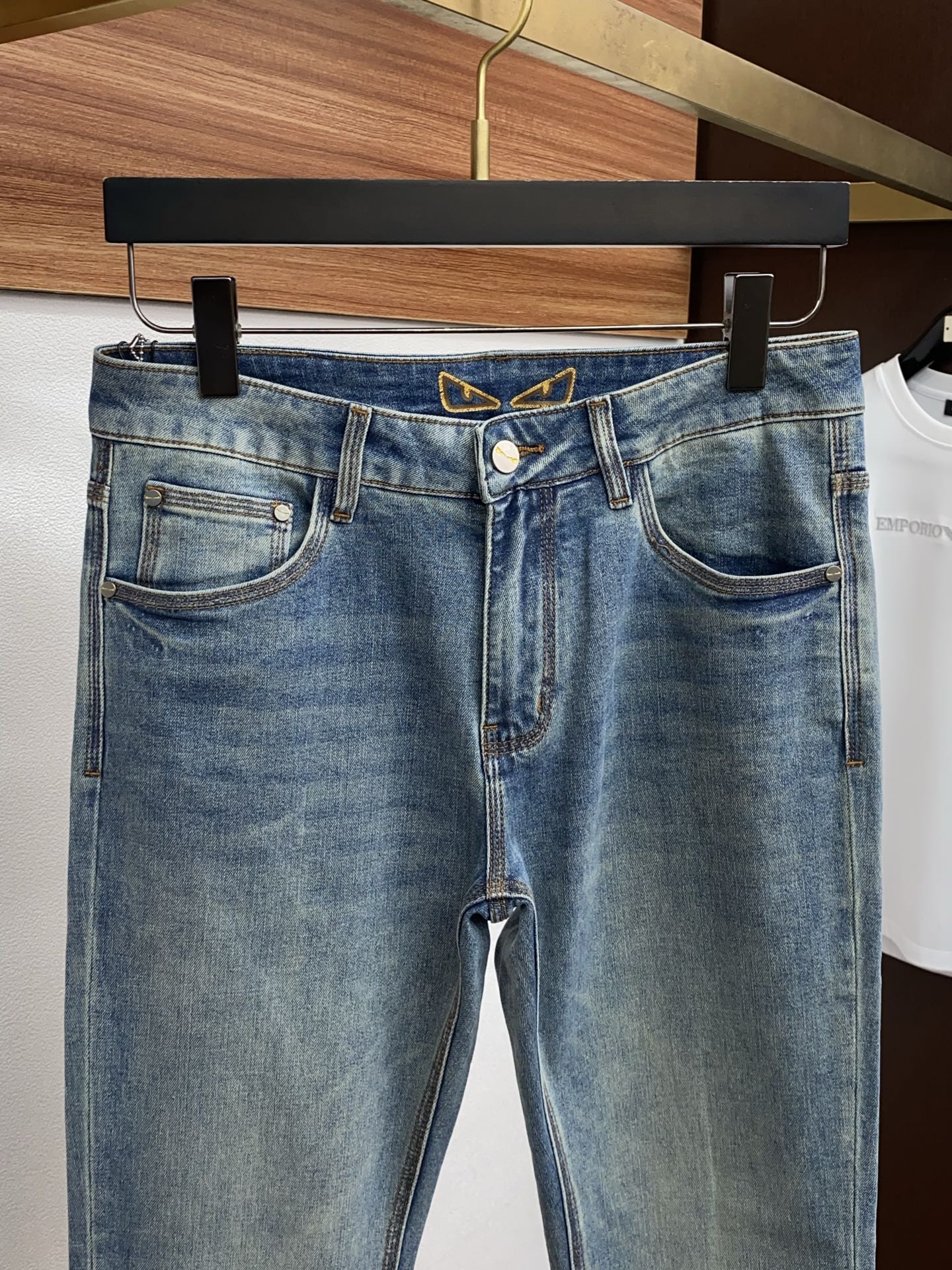 펜디 커스텀 데님 청바지 상세 이미지 3