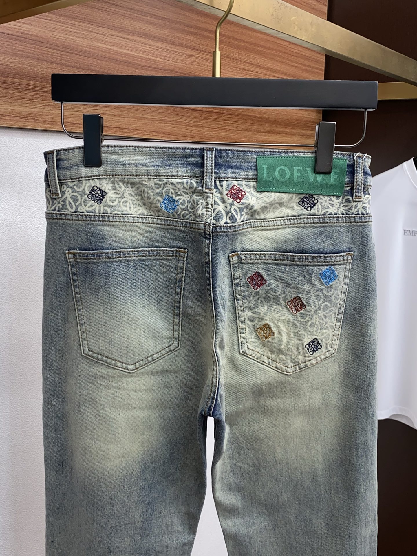 罗意威 2026ss春夏新款修身小直筒牛仔裤 完美洗水工艺 定制顶级五金logo 独家定制微弹面料 码数