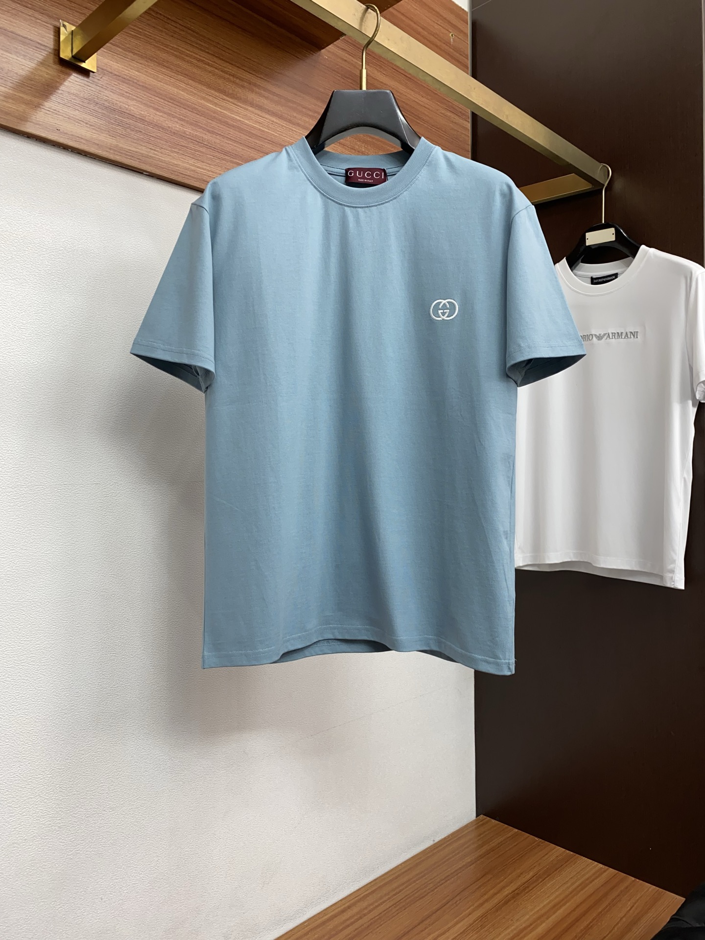 古奇 26SS春夏新款 纯棉质圆领短袖 男士基础款专柜短袖T恤衫！贸易公司渠道稀出，同步官网发售！基础T