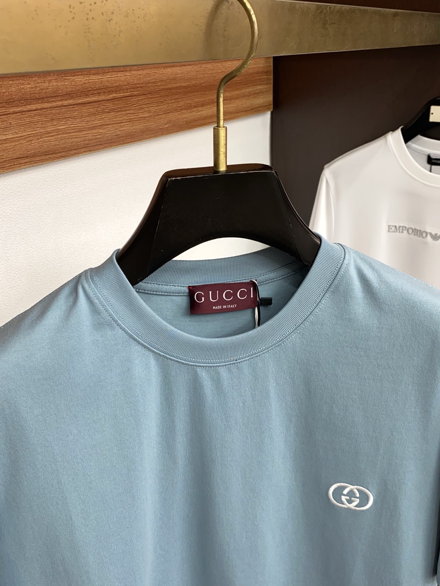 古奇 26SS春夏新款 纯棉质圆领短袖 男士基础款专柜短袖T恤衫！贸易公司渠道稀出，同步官网发售！基础T