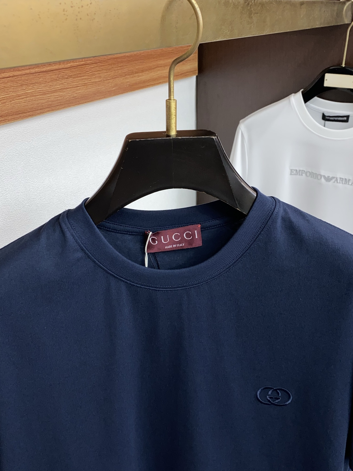 古奇 26SS春夏新款 纯棉质圆领短袖 男士基础款专柜短袖T恤衫！贸易公司渠道稀出，同步官网发售！基础T