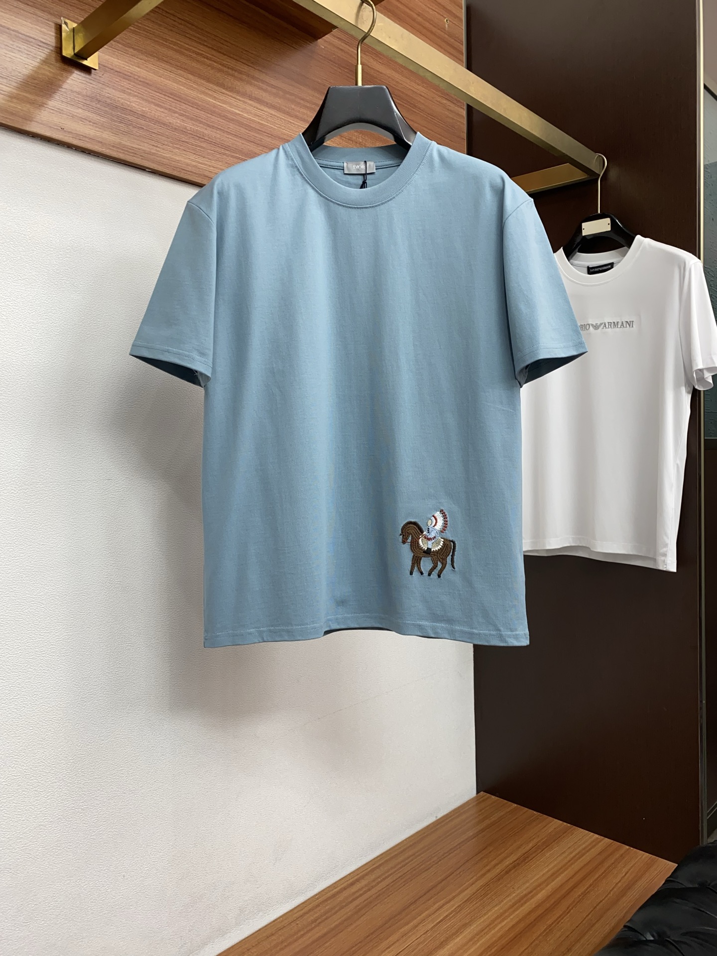 迪奥 26SS春夏新款 纯棉质圆领短袖 男士基础款专柜短袖T恤衫！贸易公司渠道稀出，同步官网发售！基础T