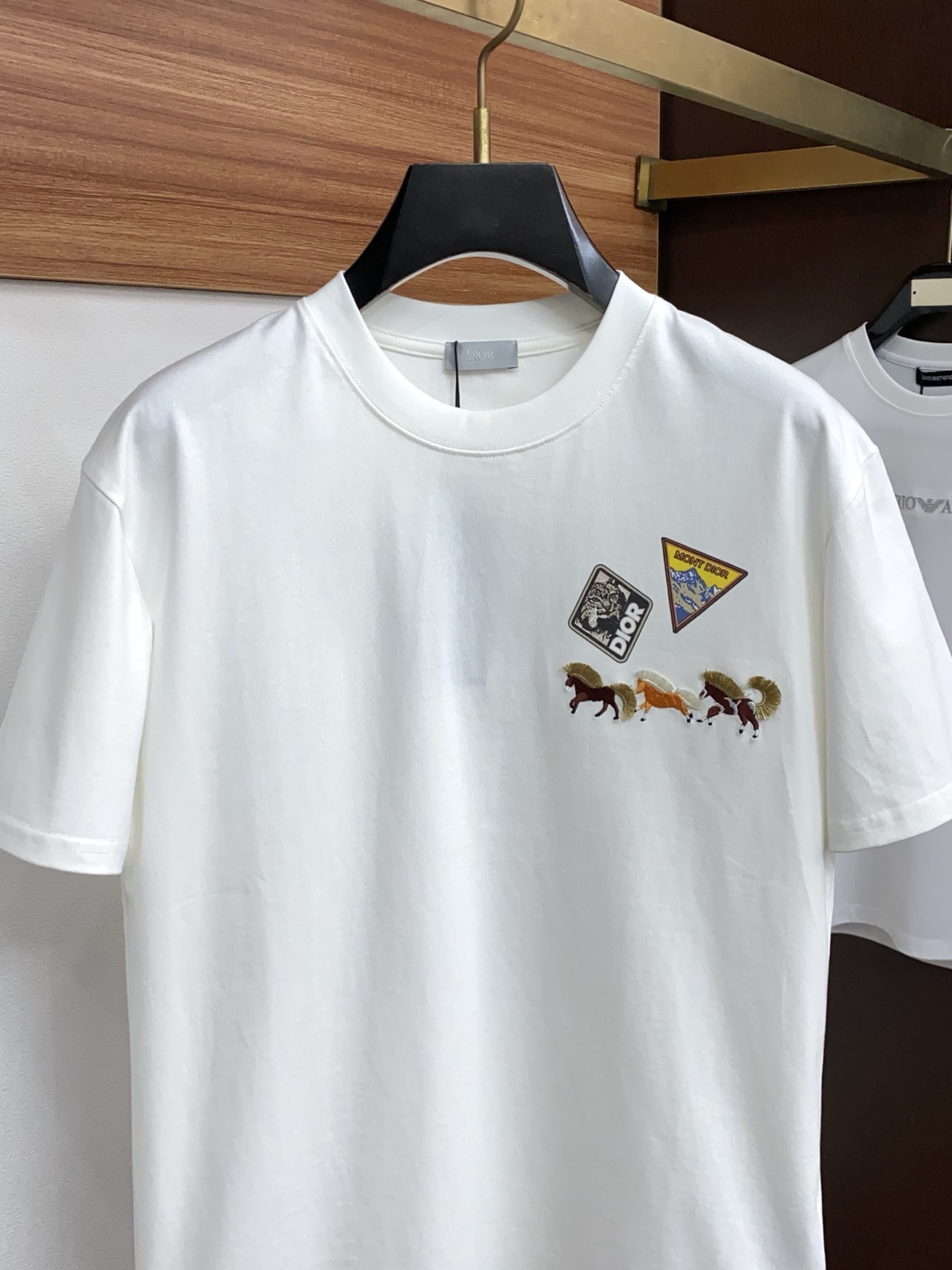 迪奥 26SS春夏新款 纯棉质圆领短袖 男士基础款专柜短袖T恤衫！贸易公司渠道稀出，同步官网发售！基础T