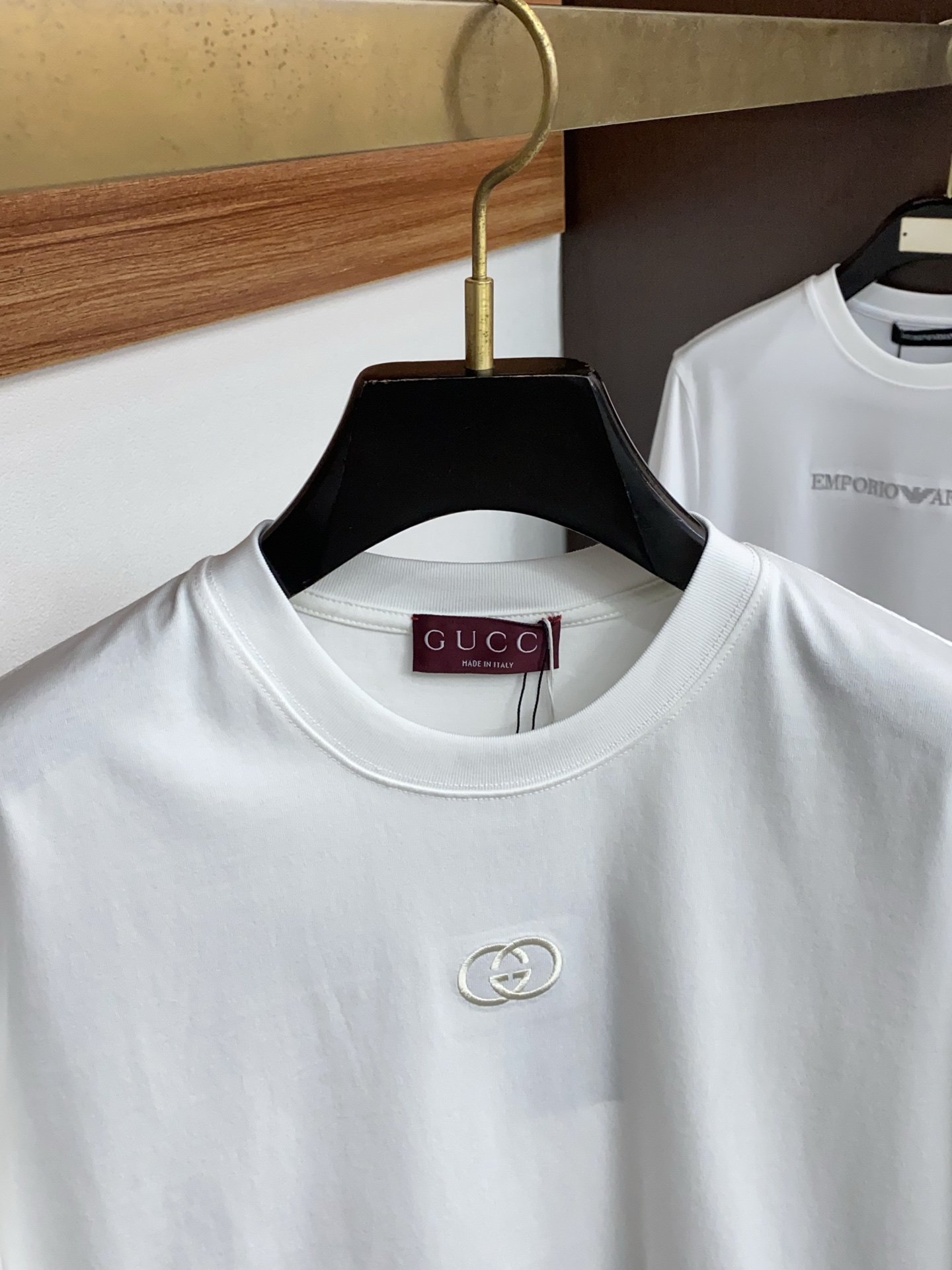 古奇 26SS春夏新款 纯棉质圆领短袖 男士基础款专柜短袖T恤衫！贸易公司渠道稀出，同步官网发售！基础T