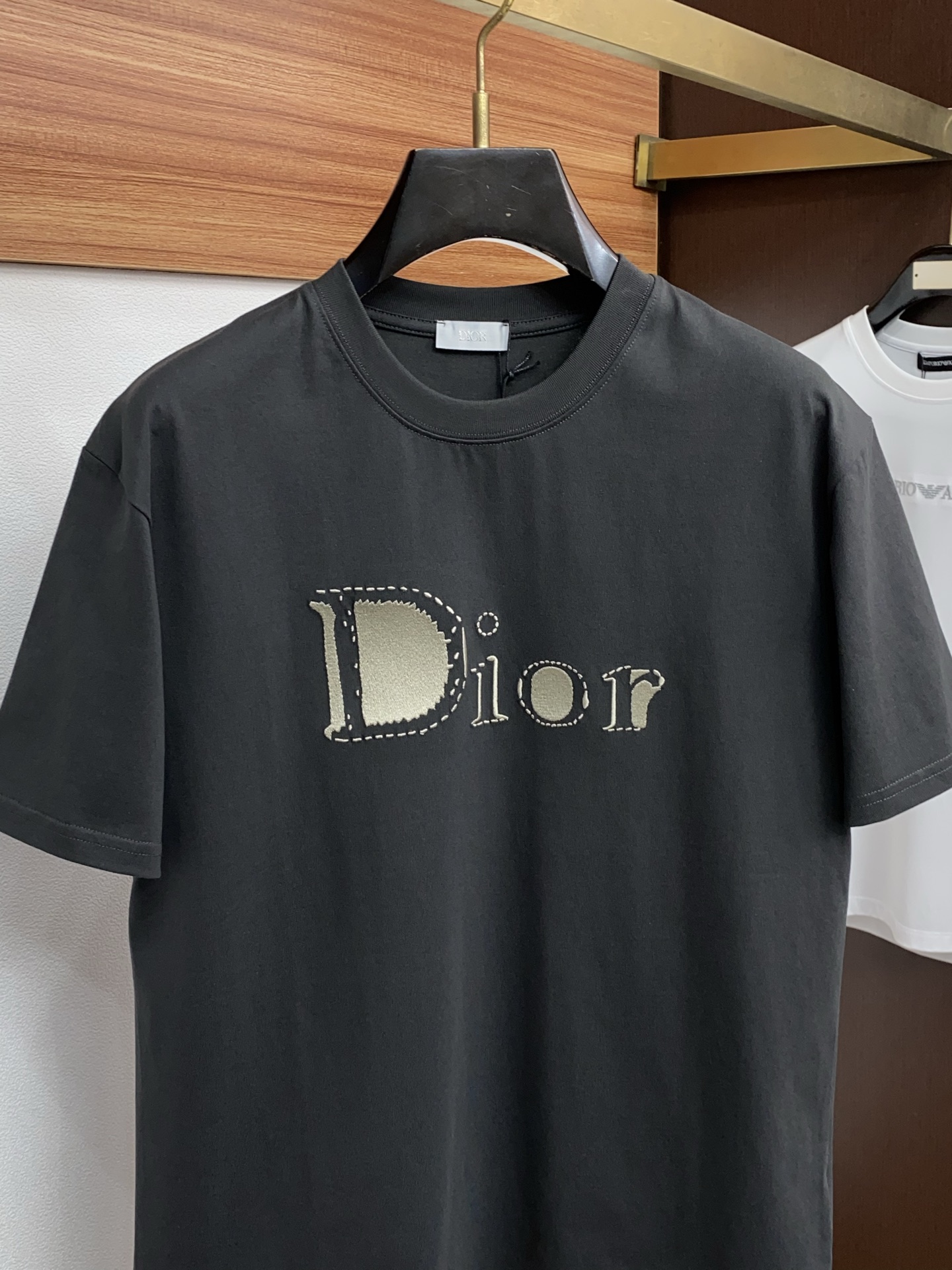 迪奥 26SS春夏新款 纯棉质圆领短袖 男士基础款专柜短袖T恤衫！贸易公司渠道稀出，同步官网发售！基础T