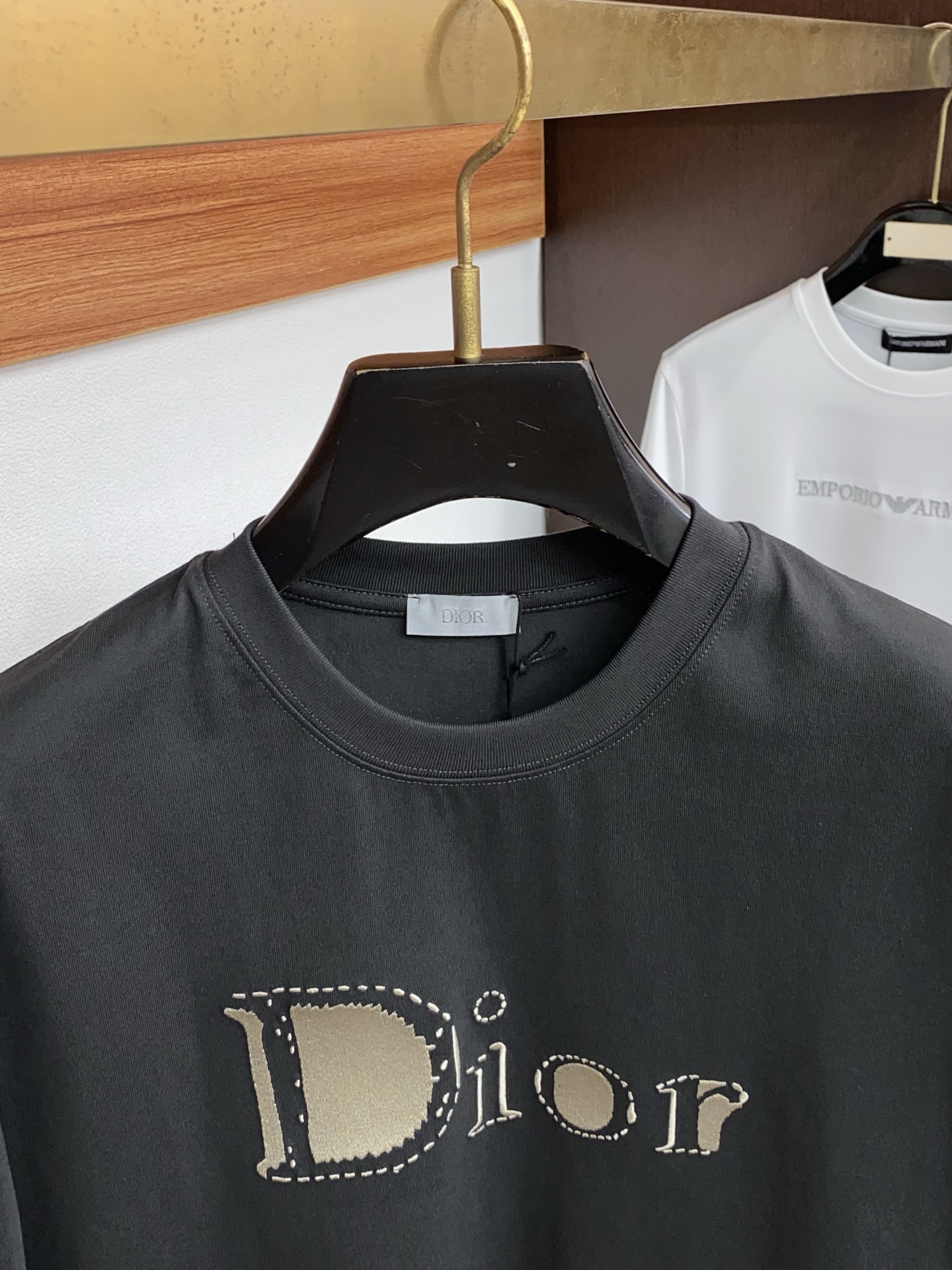 迪奥 26SS春夏新款 纯棉质圆领短袖 男士基础款专柜短袖T恤衫！贸易公司渠道稀出，同步官网发售！基础T