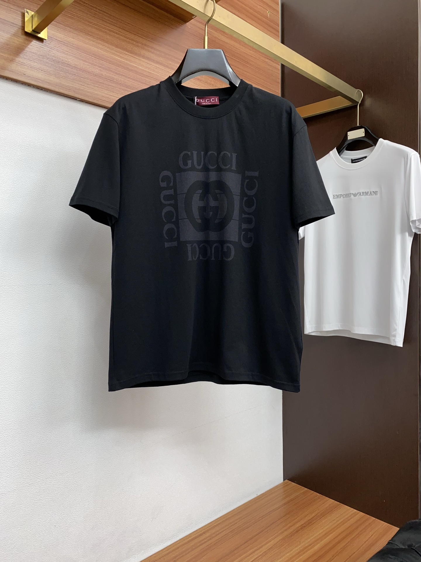 古奇 26SS春夏新款 纯棉质圆领短袖 男士基础款纯白专柜短袖T恤衫！贸易公司渠道稀出，同步官网发售！基