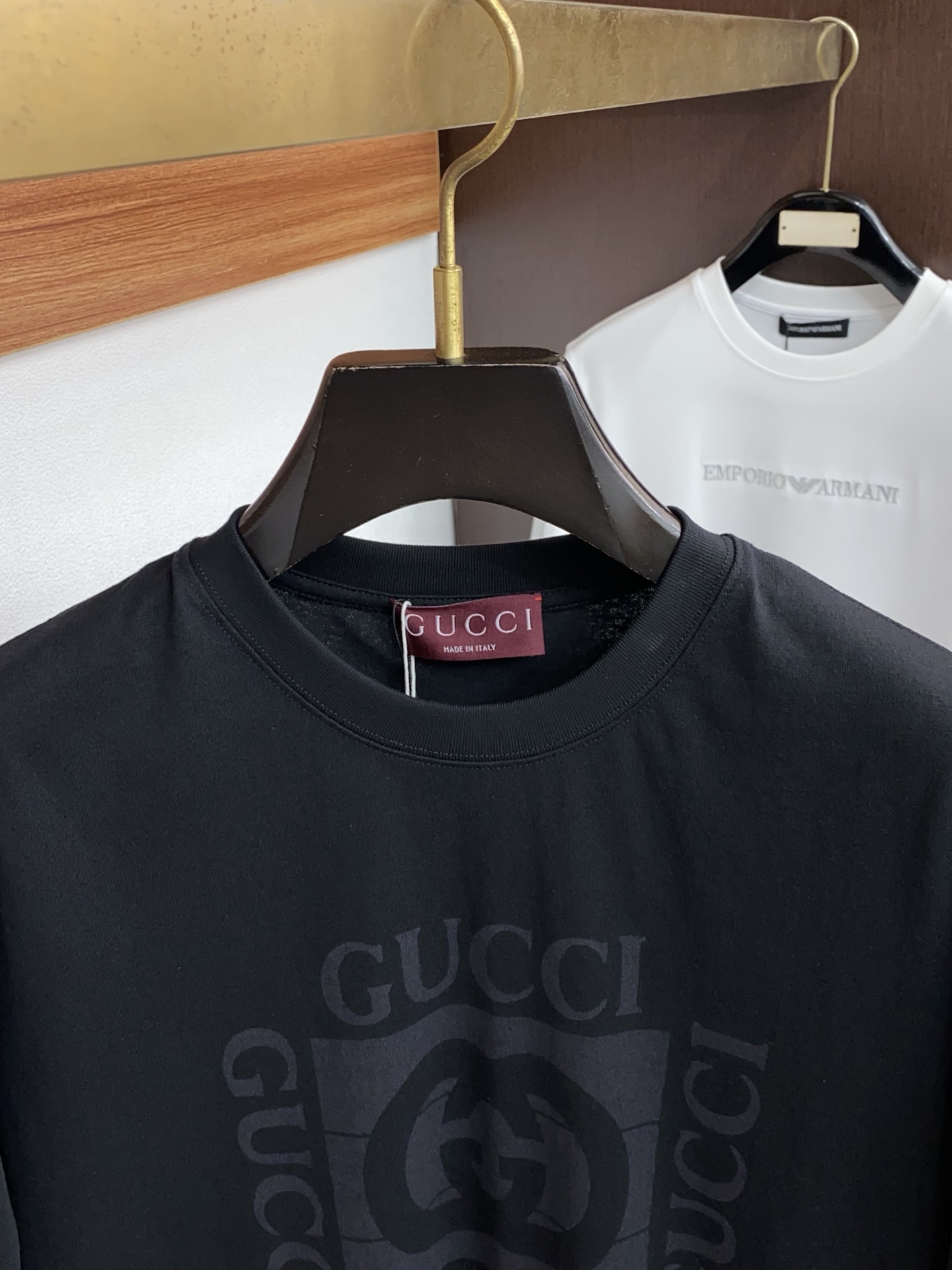 古奇 26SS春夏新款 纯棉质圆领短袖 男士基础款纯白专柜短袖T恤衫！贸易公司渠道稀出，同步官网发售！基