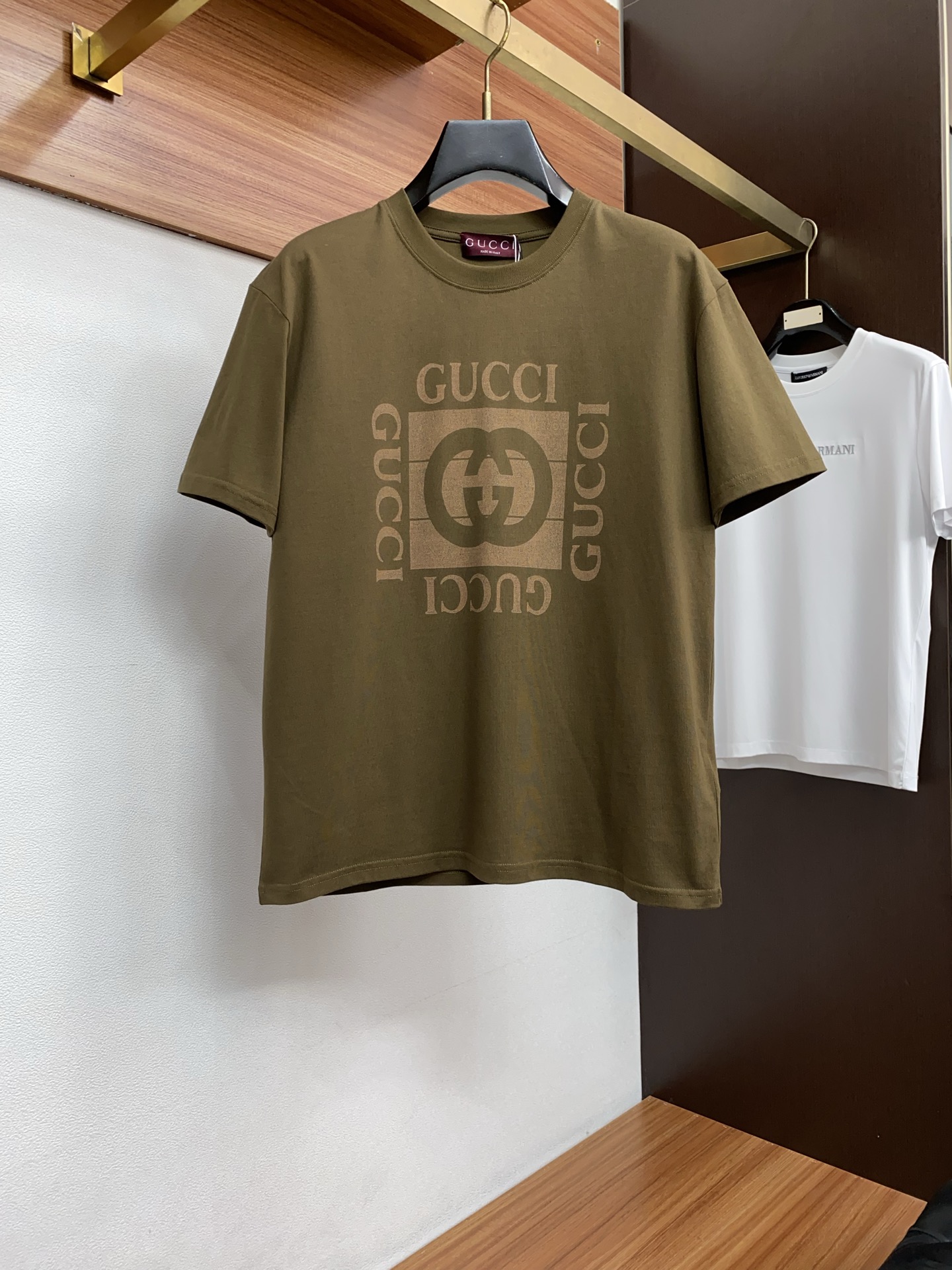 古奇 26SS春夏新款 纯棉质圆领短袖 男士基础款纯白专柜短袖T恤衫！贸易公司渠道稀出，同步官网发售！基