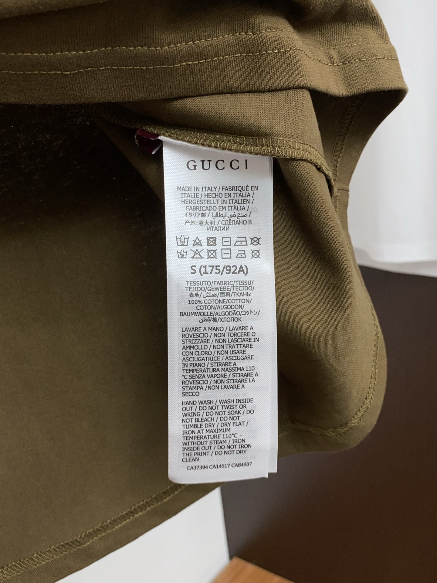 古奇 26SS春夏新款 纯棉质圆领短袖 男士基础款纯白专柜短袖T恤衫！贸易公司渠道稀出，同步官网发售！基