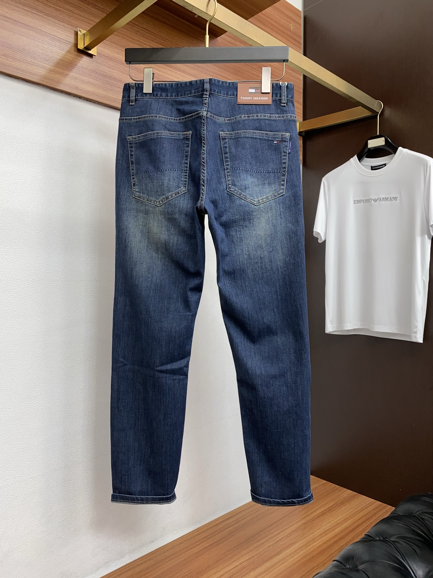 TM 2026ss春夏新款修身小直筒牛仔裤 完美洗水工艺 定制顶级五金logo 独家定制微弹面料 码数2