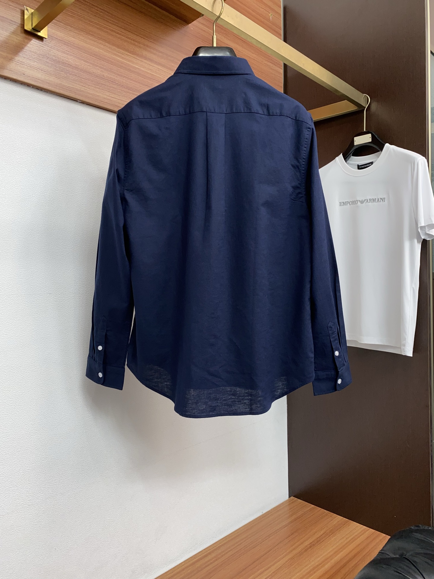 拉夫劳伦 25FW秋冬新款男士休闲定制麻料翻领衬衣，男士商务休闲百搭时尚长袖衬衫！贸易公司渠道稀出，同步