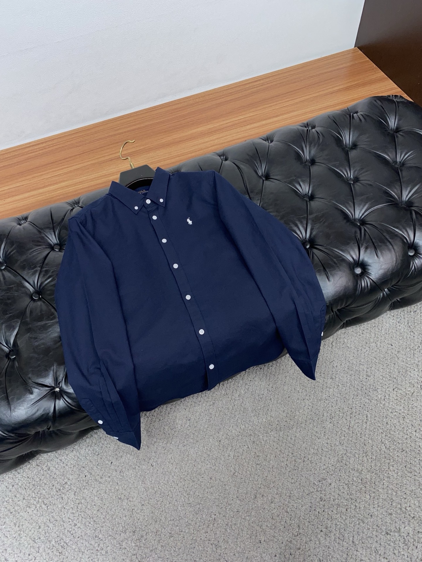 拉夫劳伦 25FW秋冬新款男士休闲定制麻料翻领衬衣，男士商务休闲百搭时尚长袖衬衫！贸易公司渠道稀出，同步